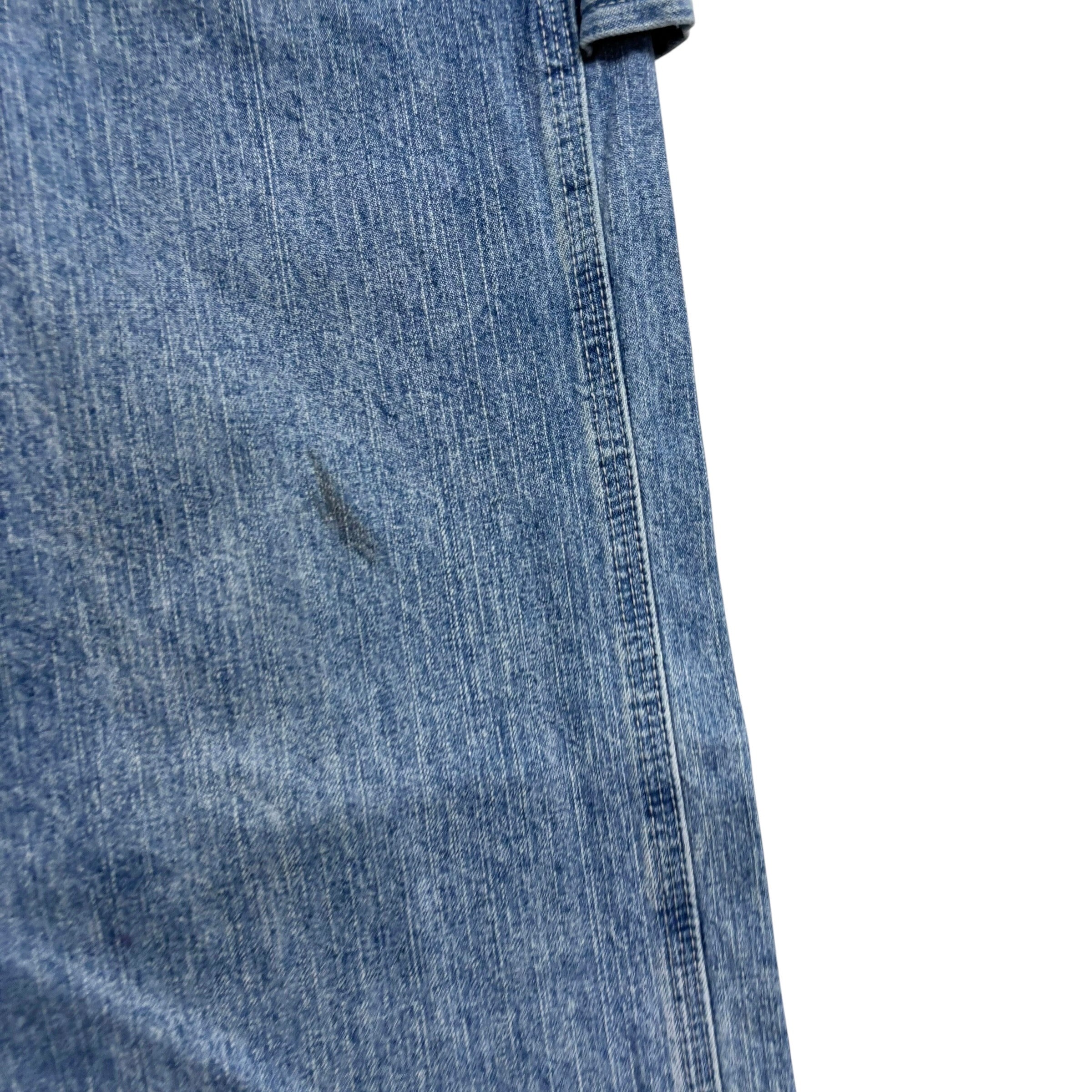 Lee Carpenter Jeans W38 L32 Mens Mid Blue Baggy Relaxed Straight Fit Denim
