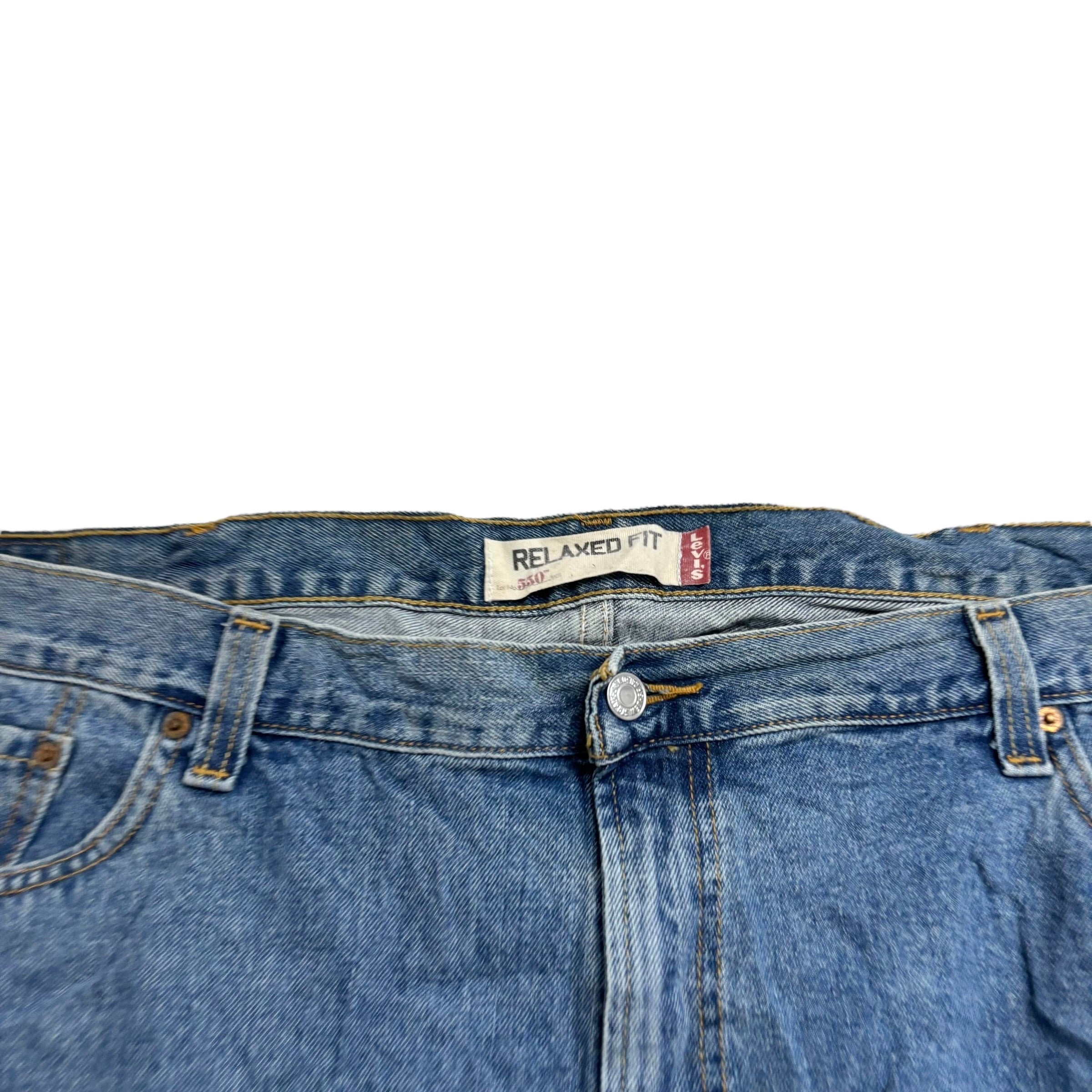 Levis 550 Jeans W46 L29 Mens Mid Blue Baggy Relaxed Straight Vintage Denim (E)