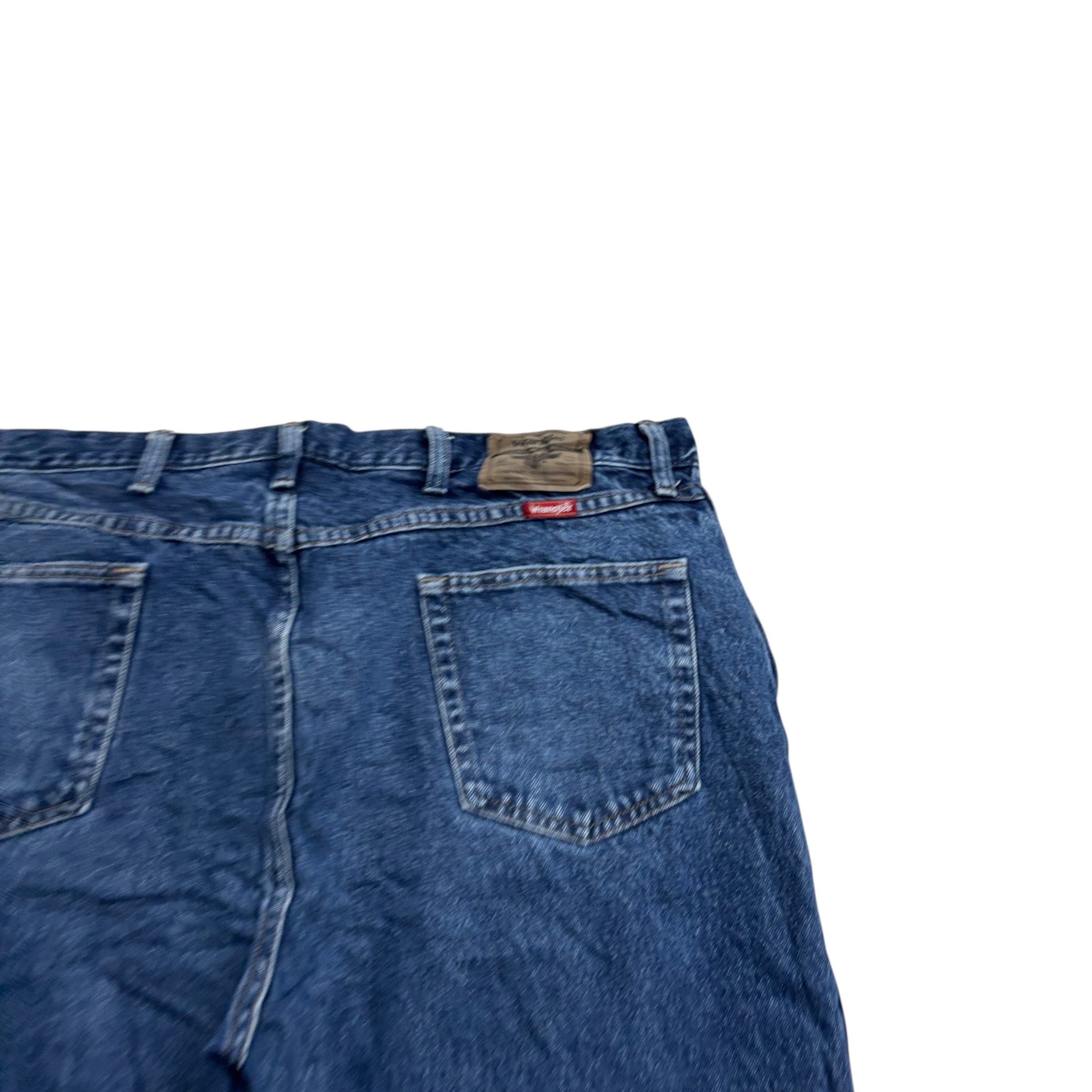 Wrangler Jeans W42 L29 Mens Mid Blue Regular Straight Fit Denim