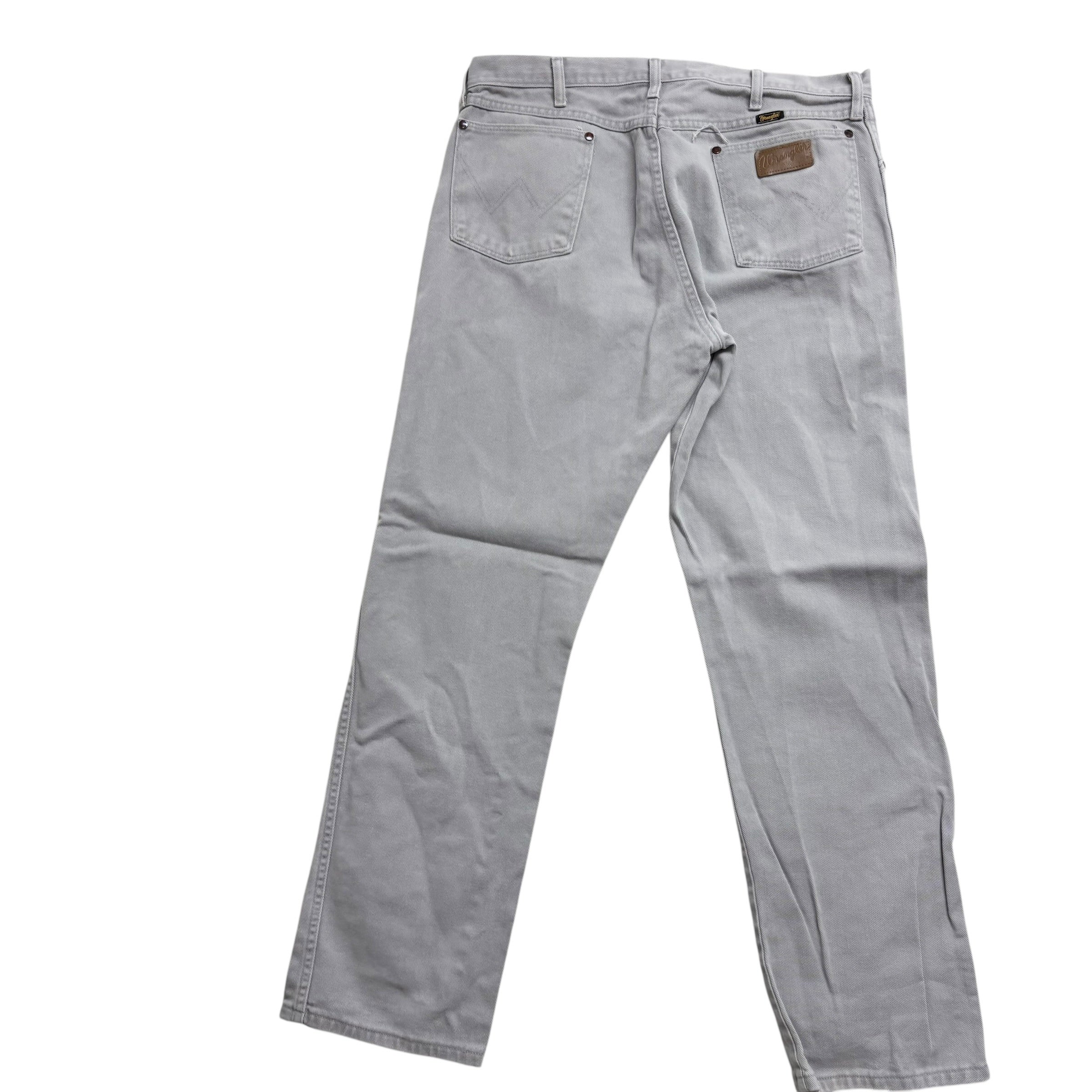 Wrangler Jeans Cowboy Cut W36 L33 Mens Grey Regular Straight Fit Vintage