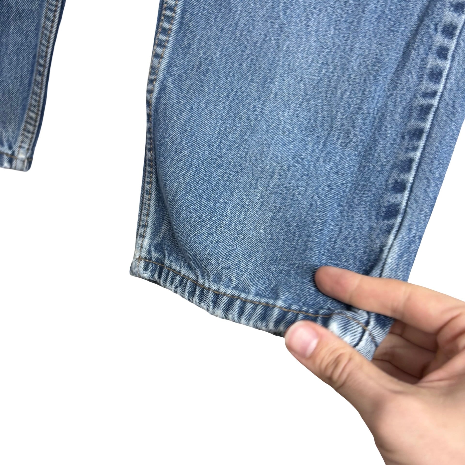 Levis 505 Jeans W34 L29 Mens Light Blue Regular Straight Fit Denim