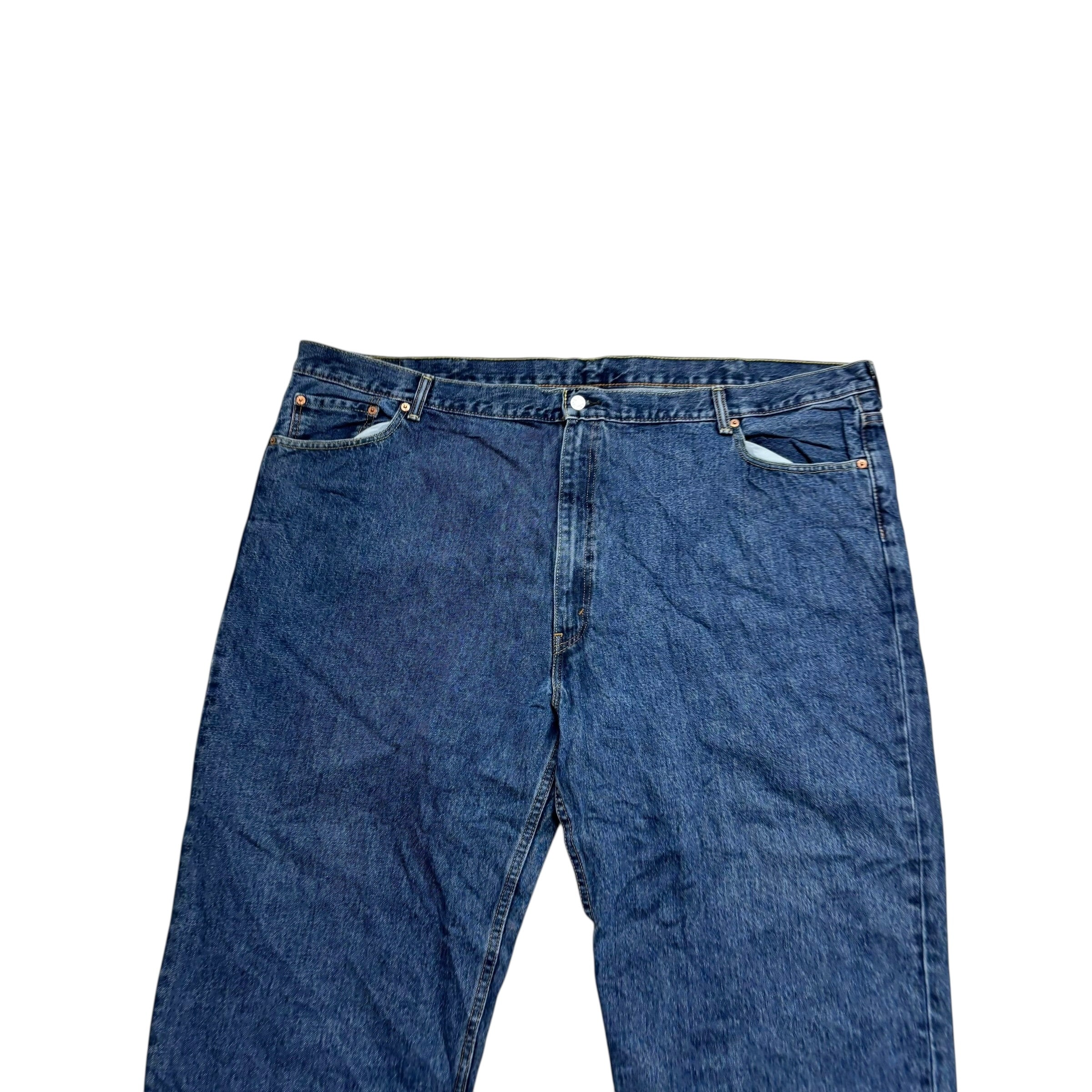 Levis 550 Jeans W52 L29 Mens Dark Blue Baggy Relaxed Straight Fit Denim (E)