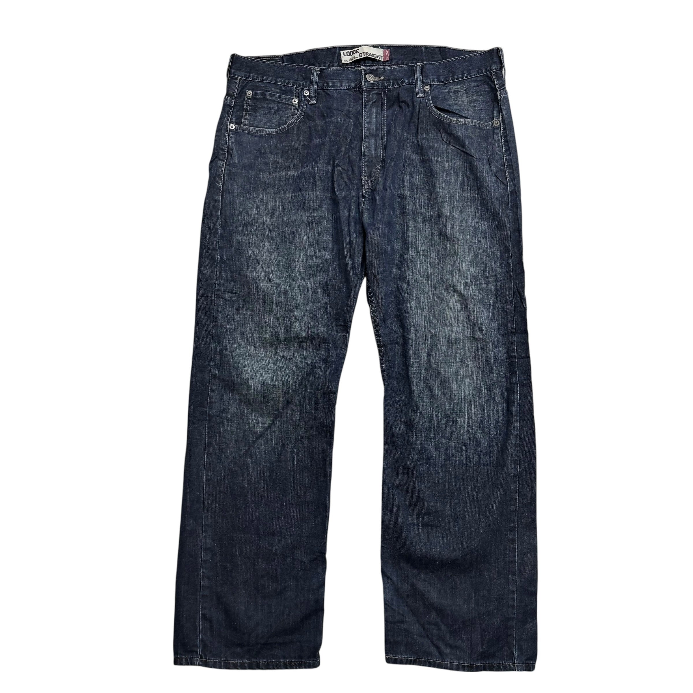 Levis 569 Jeans W36 L30 Mens Dark Blue Baggy Relaxed Straight Vintage Denim