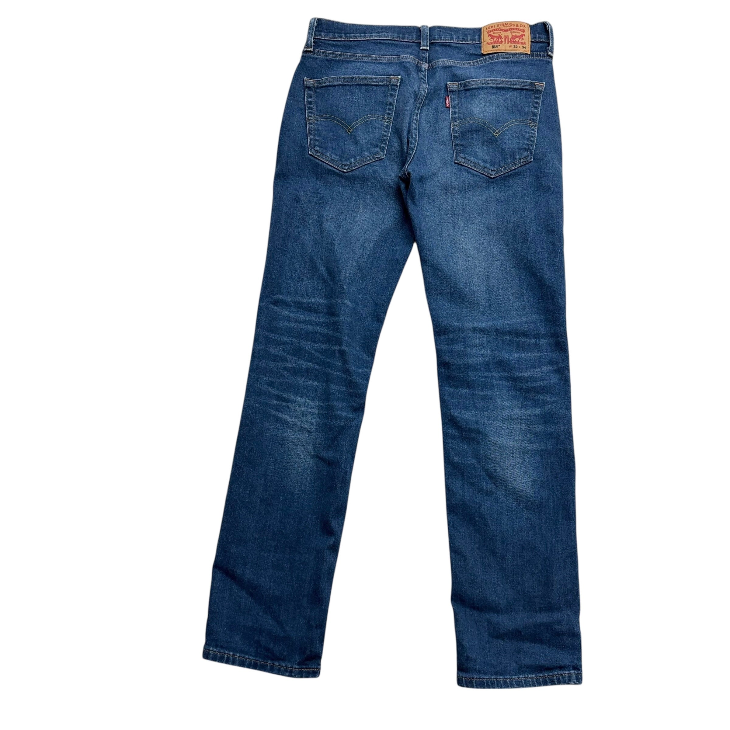 Levis 514 Jeans W32 L33 Mens Dark Blue Regular Straight Fit Stretch Denim