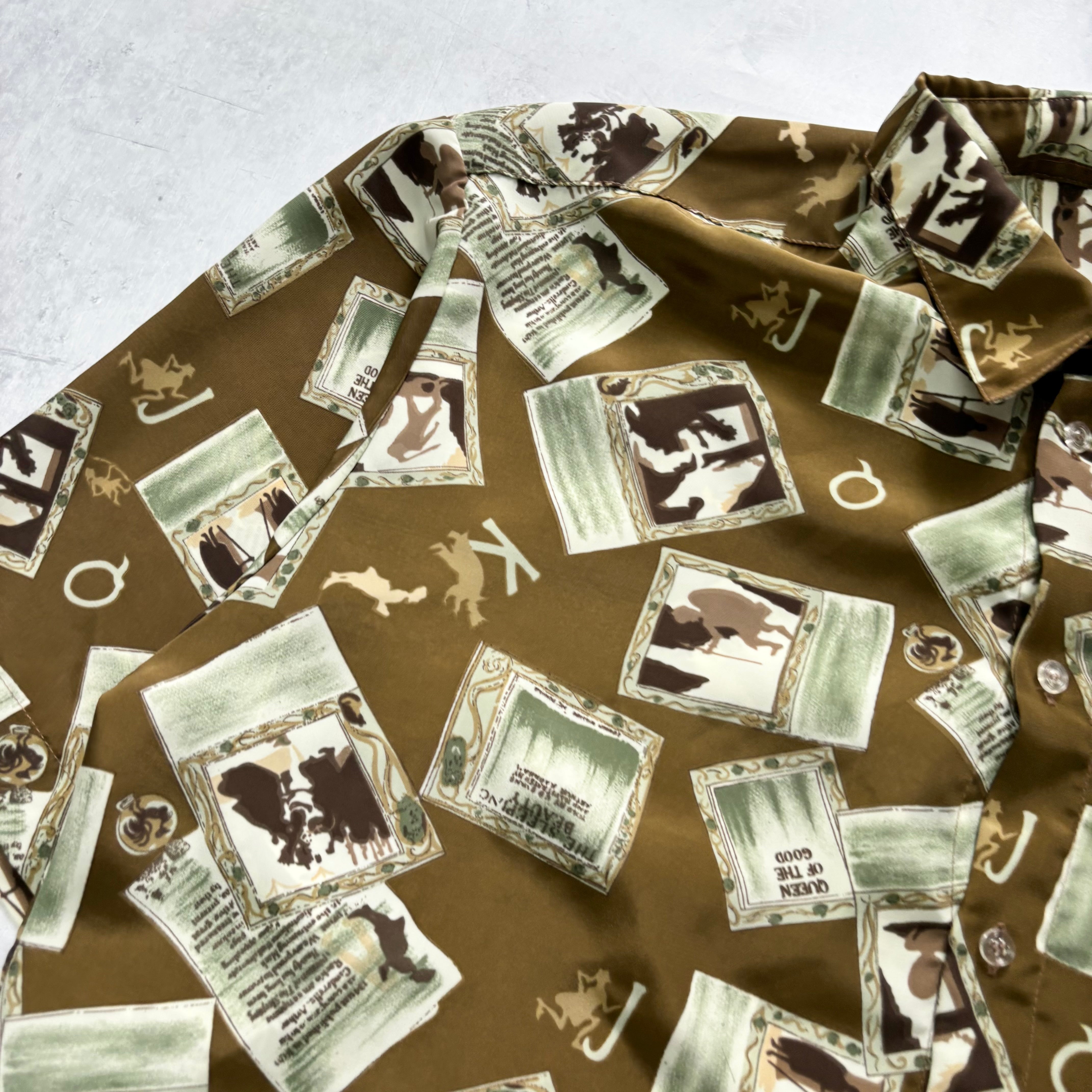Hawaiian Shirt Mens XXL Brown Floral Aloha Short Sleeve Lightweight (E)