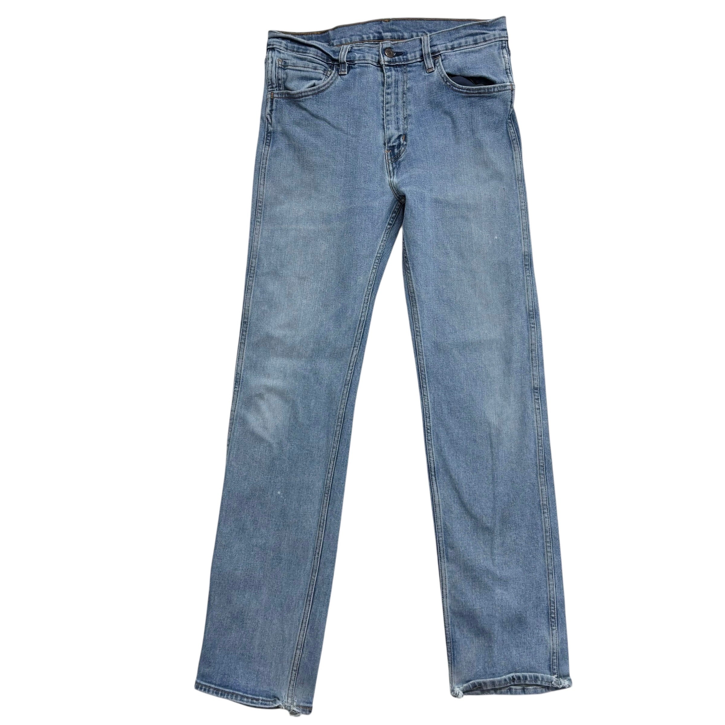 Levis Workwear Jeans W32 L34 Mens Light Blue Slim Straight Fit Stretch (F)