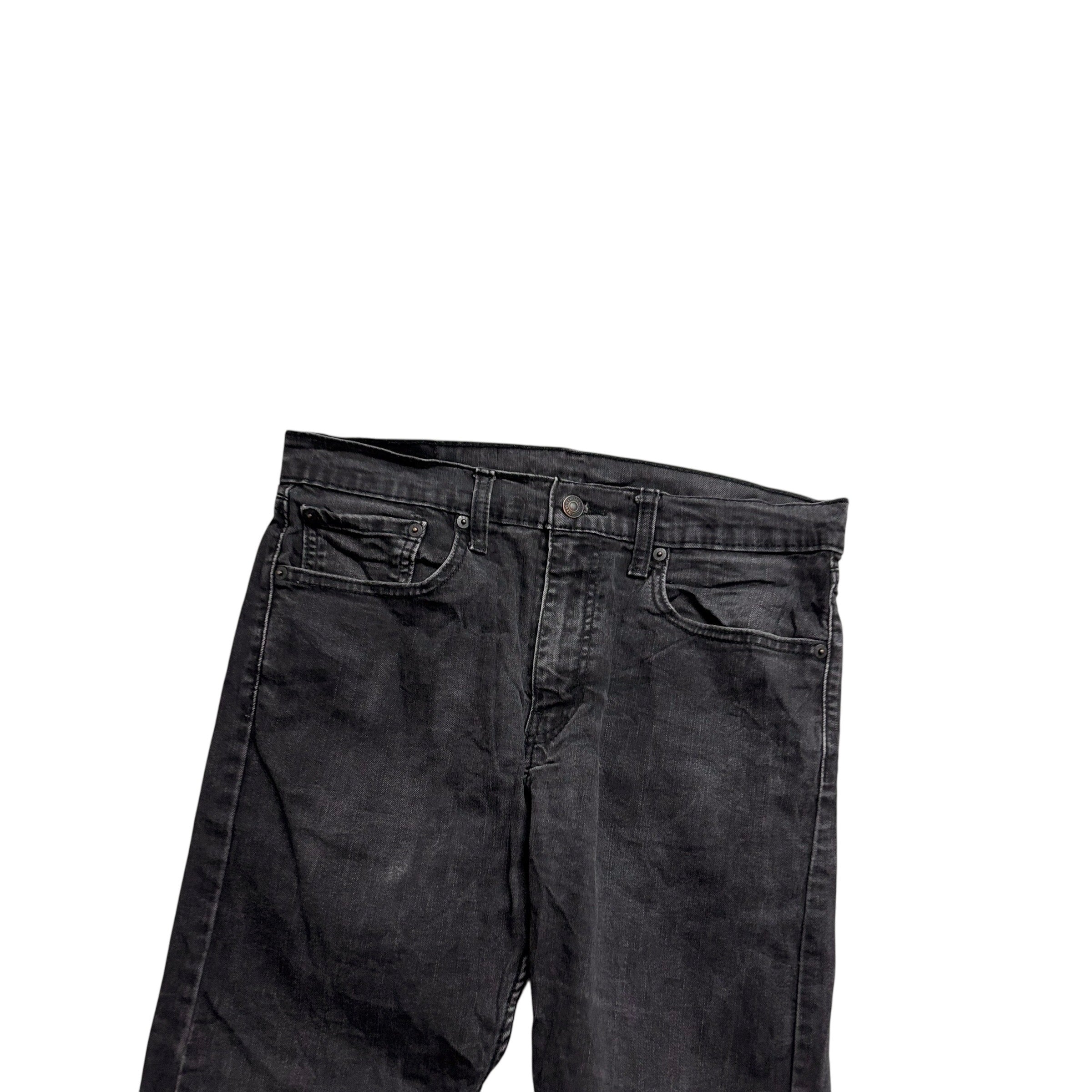 Levis 512 Jeans W32 L28 Mens Black Slim Tapered Fit Stretch Denim