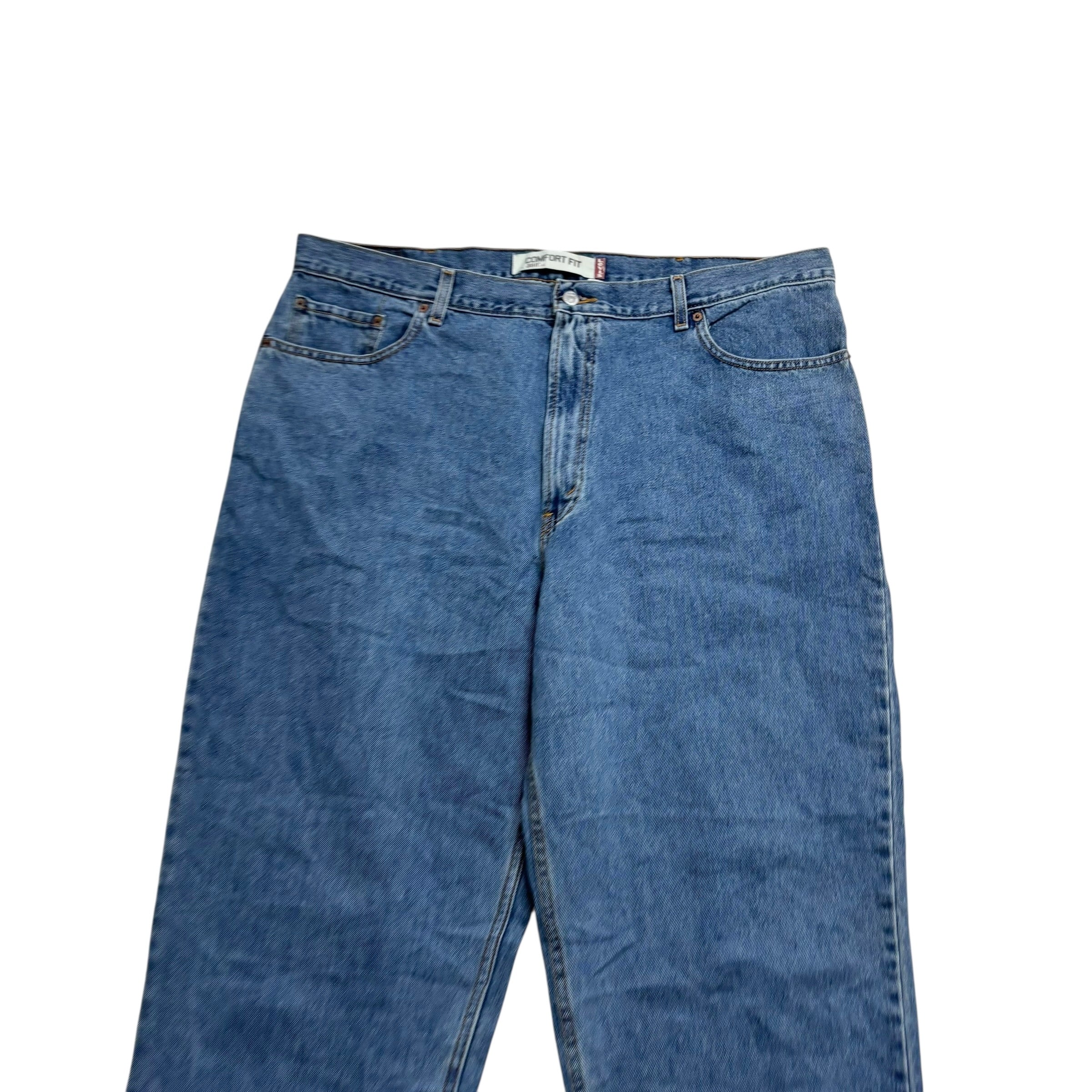 Levis 560 Jeans W42 L30 Mens Mid Blue Baggy Relaxed Comfort Vintage Denim (E)