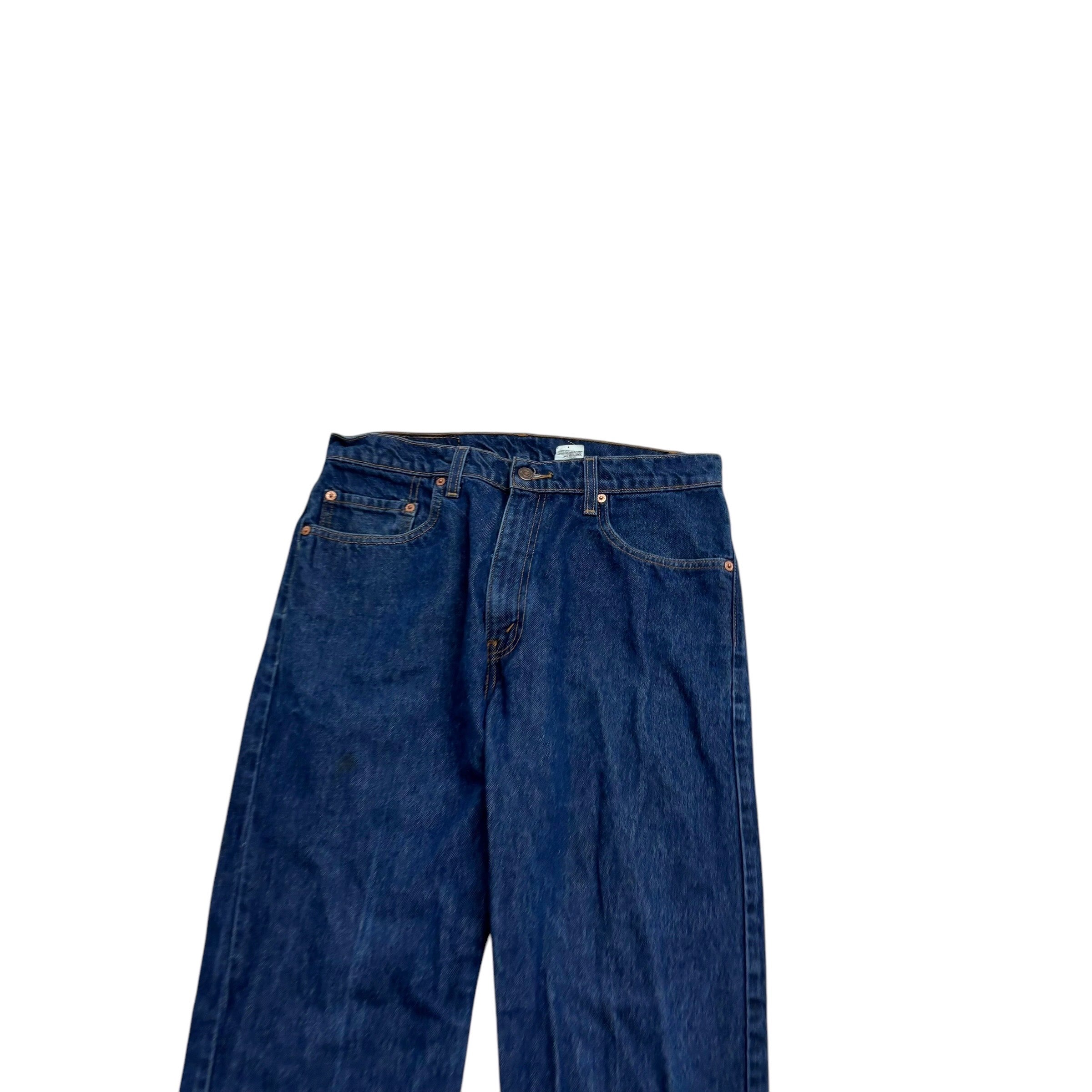 Levis 505 Jeans W32 L33 Mens Dark Blue Regular Straight Fit Vintage Denim