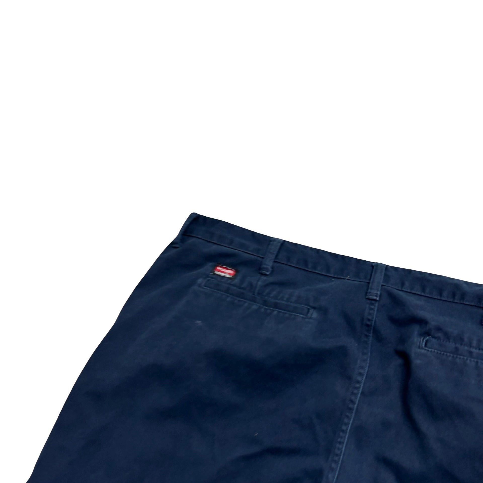 Wrangler Trousers W42 L32 Mens Navy Blue Relaxed Straight Fit Pants (E)