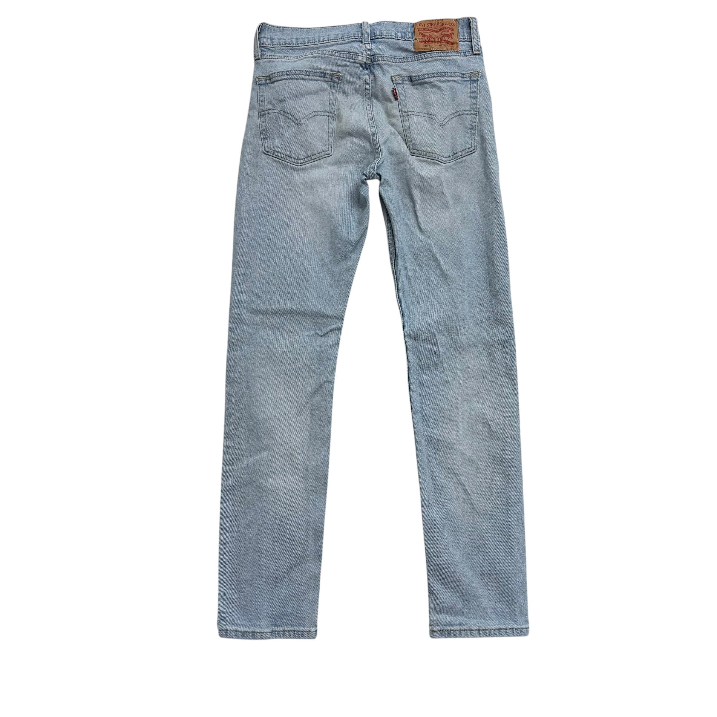 Levis 510 Jeans W29 L30 Mens Light Blue Skinny Fit Stretch Denim (E)