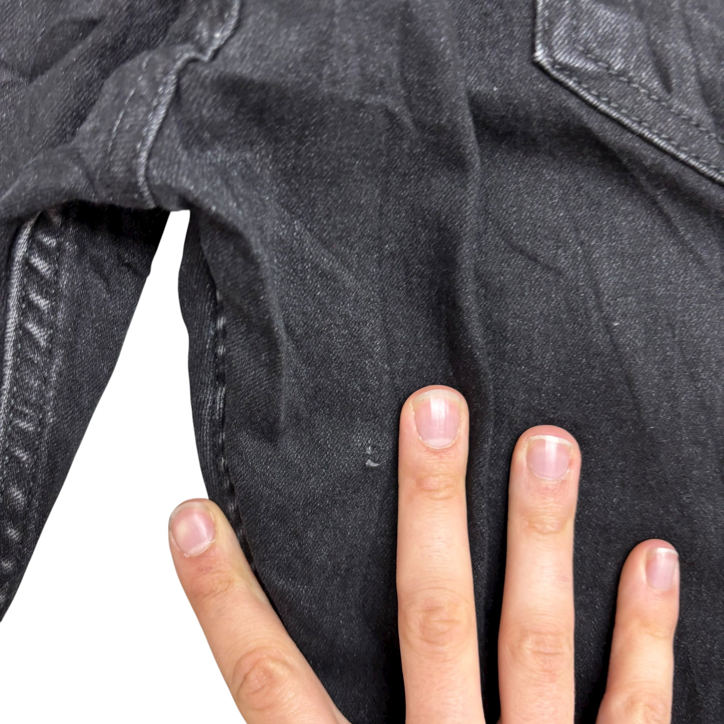 Levis Denizen Jeans W30 L30 Mens Black Slim Straight Stretch