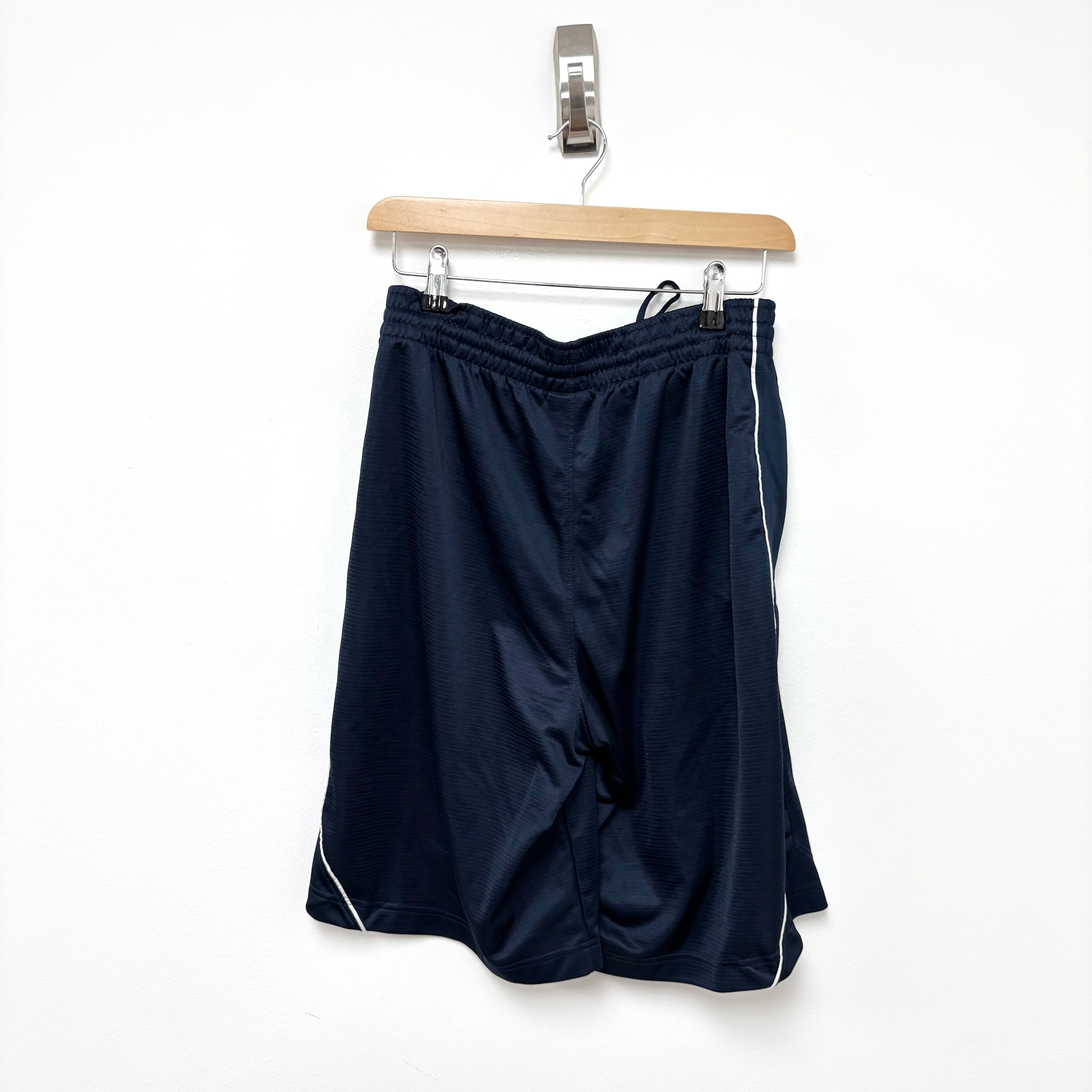 Nike Shorts Mens Small Navy Blue Dri Fit Running Sports Gym Pockets (E)