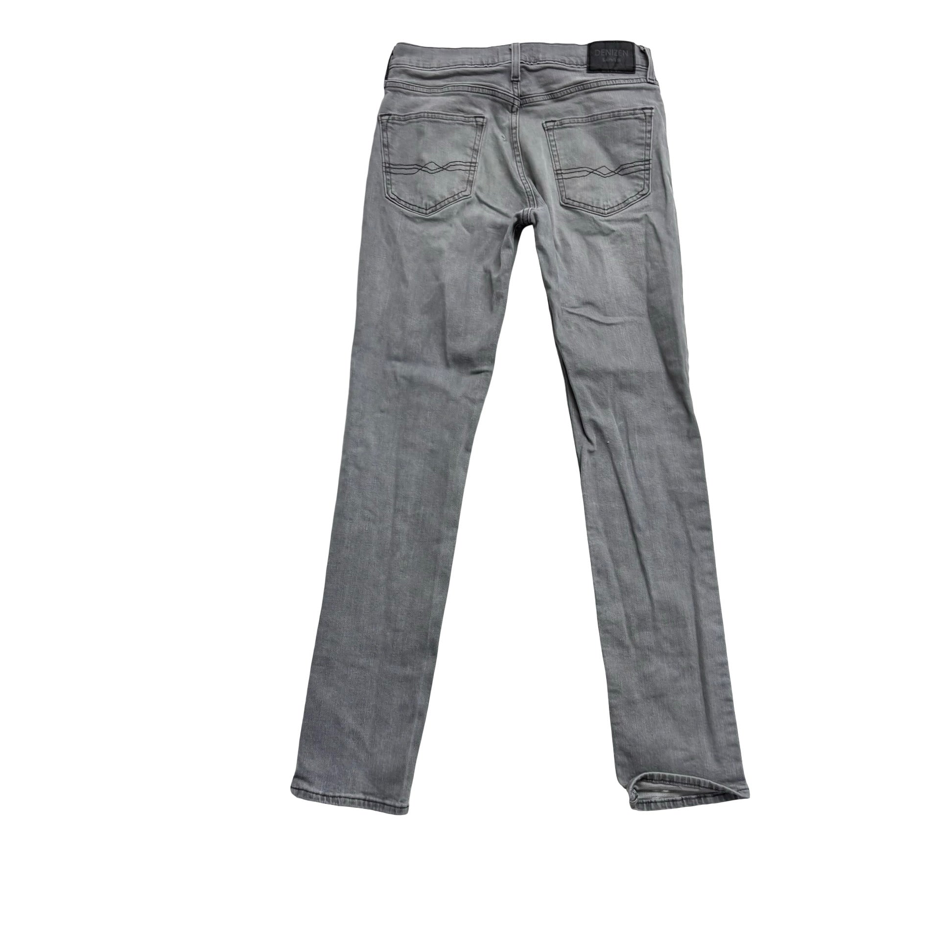 Levis Denizen Jeans W30 L32 Mens Grey Slim Fit Stretch Denim (F)