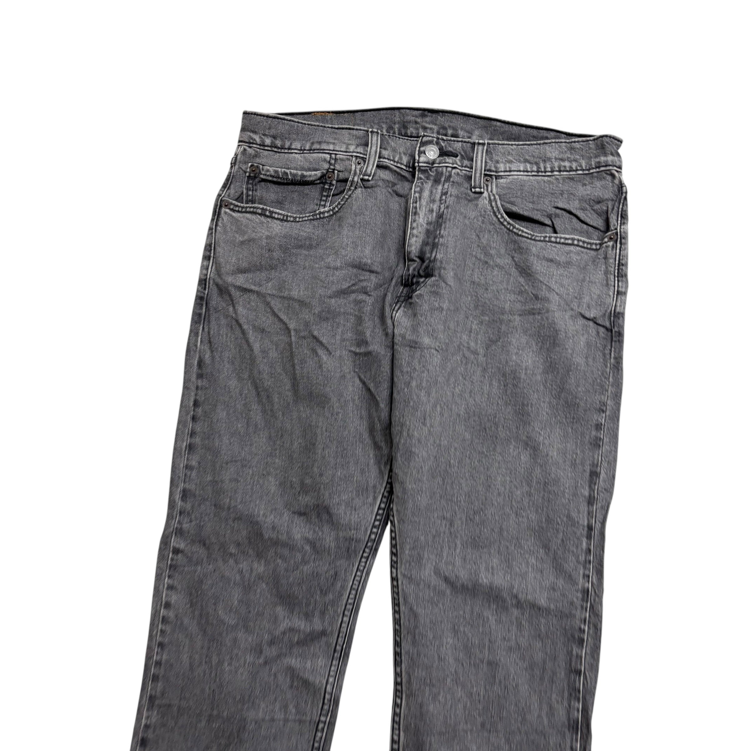 Levis 512 Jeans W34 L32 Mens Grey Slim Tapered Fit Stretch Denim (E)