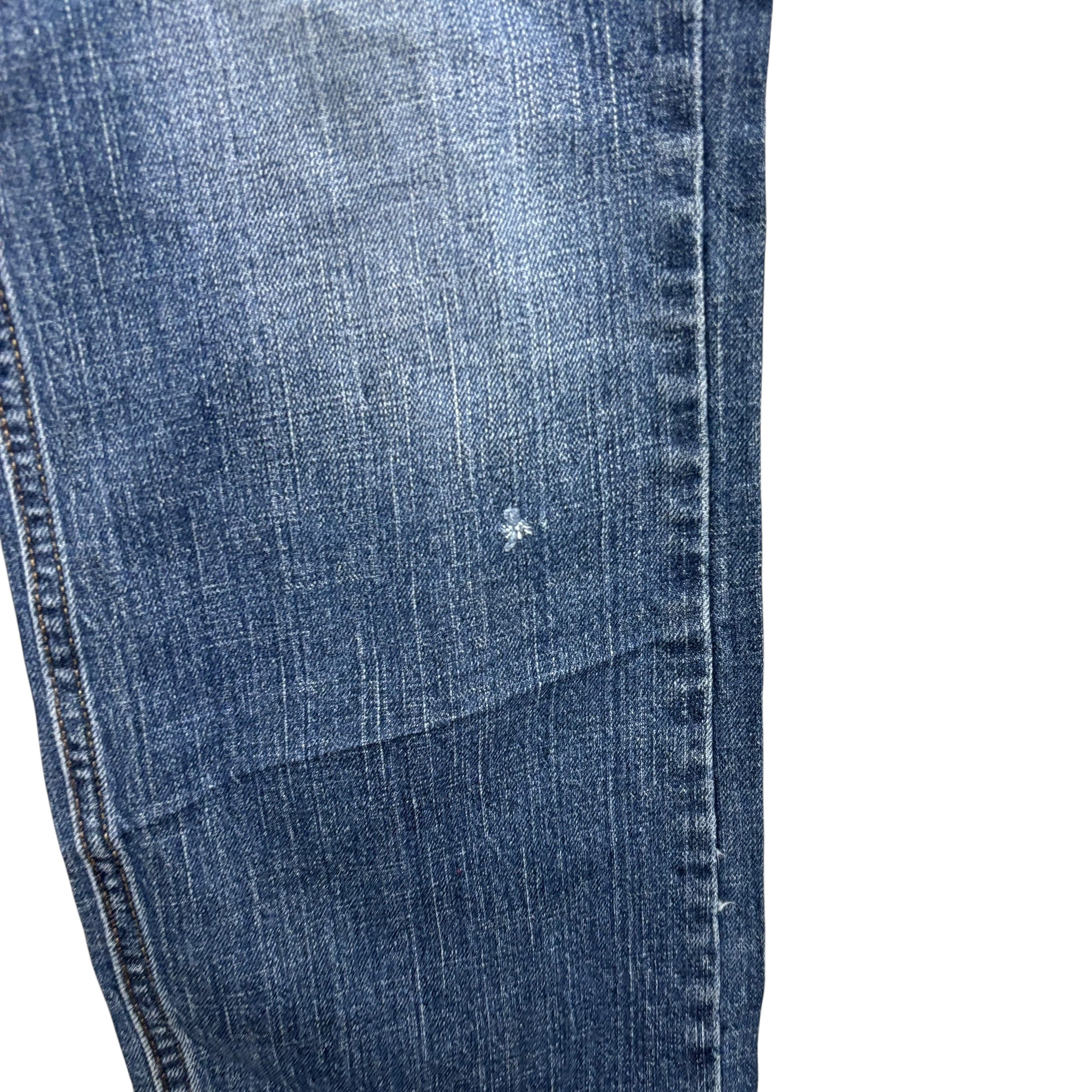 Levis Signature Jeans W32 L30 Mens Mid Blue Regular Straight Fit Stretch Denim