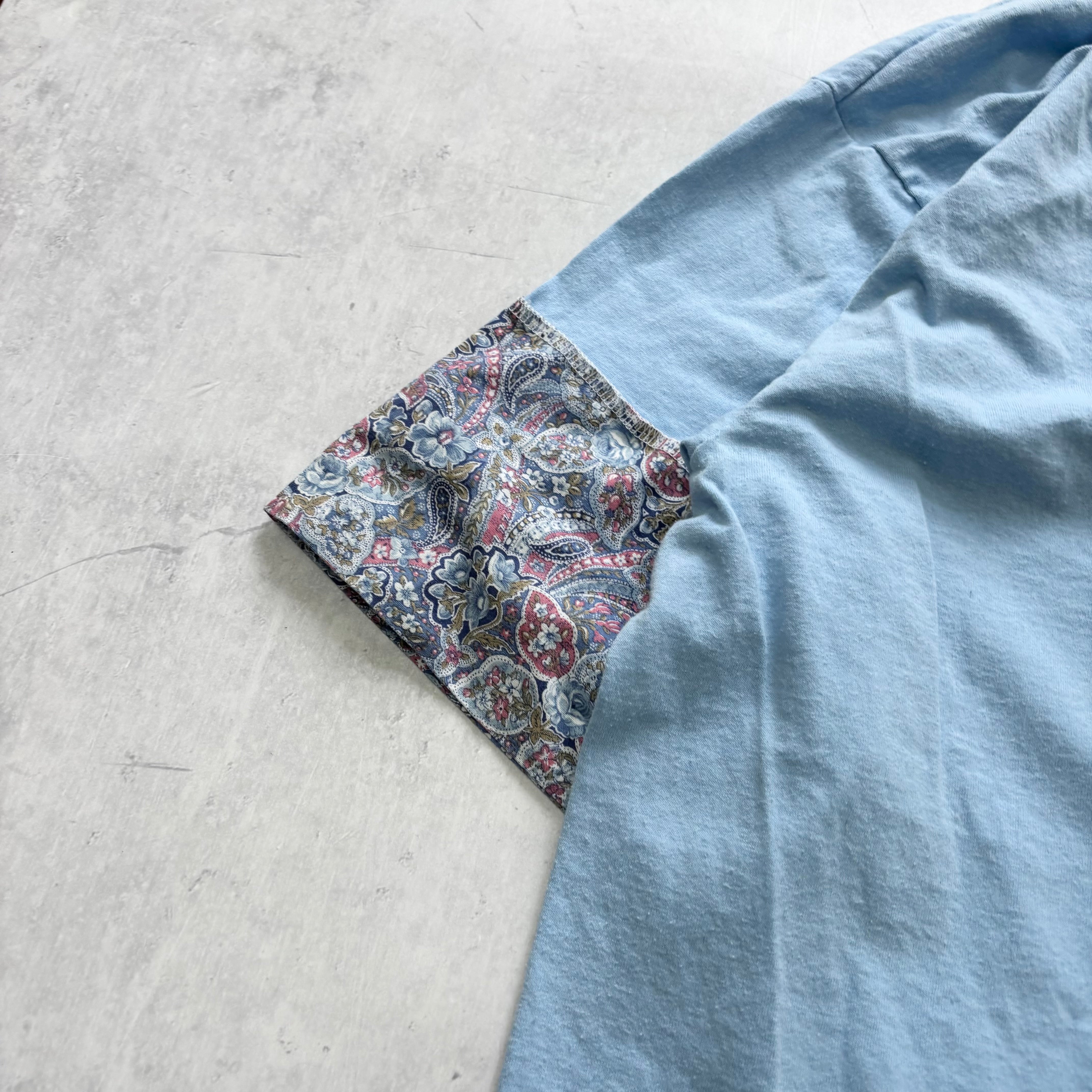 Vintage T Shirt Mens Large Blue Single Stitch Graphic Print 90s USA (E)