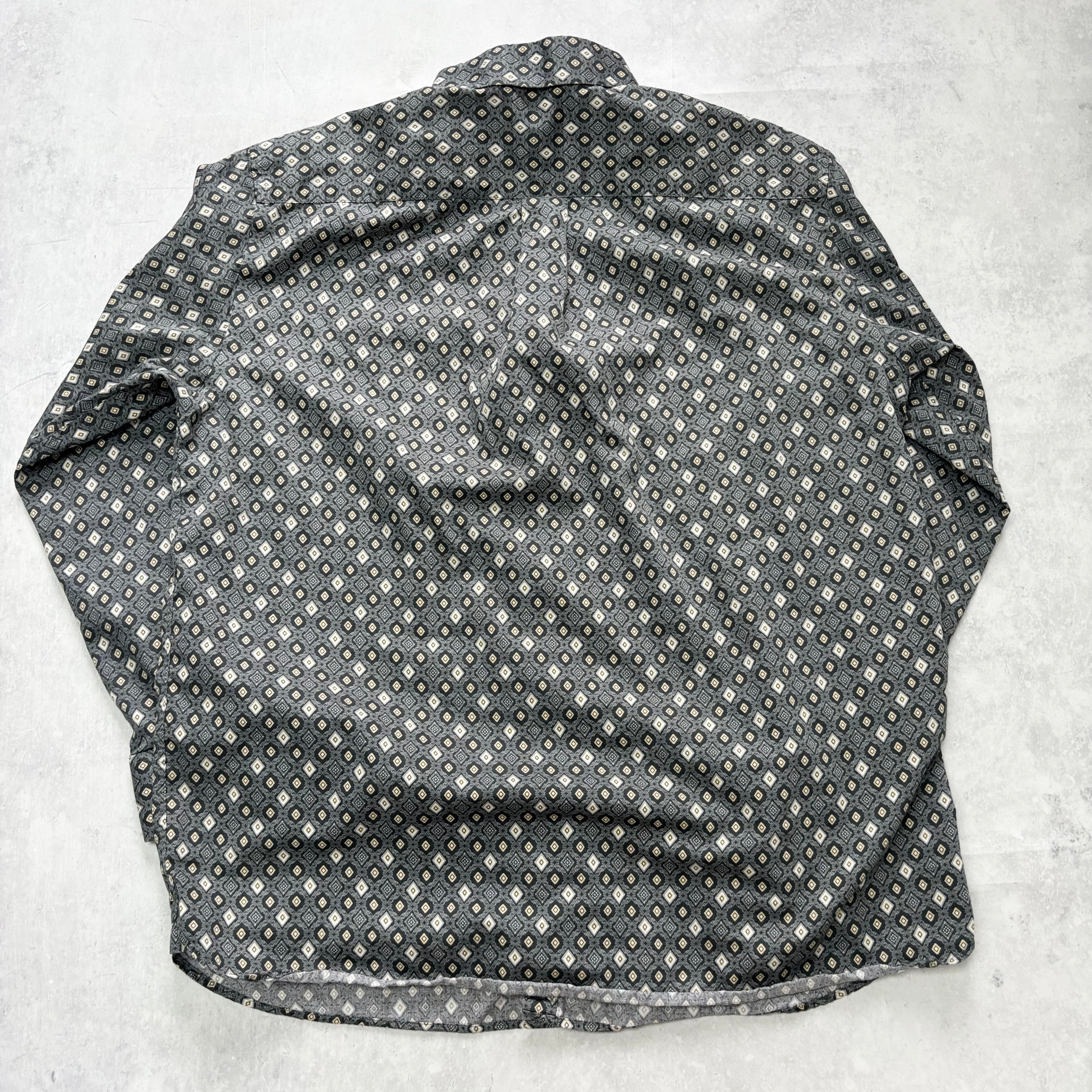 Daniel Cremieux Shirt Mens Large Patterned Abstract Long Sleeve Cotton (E)
