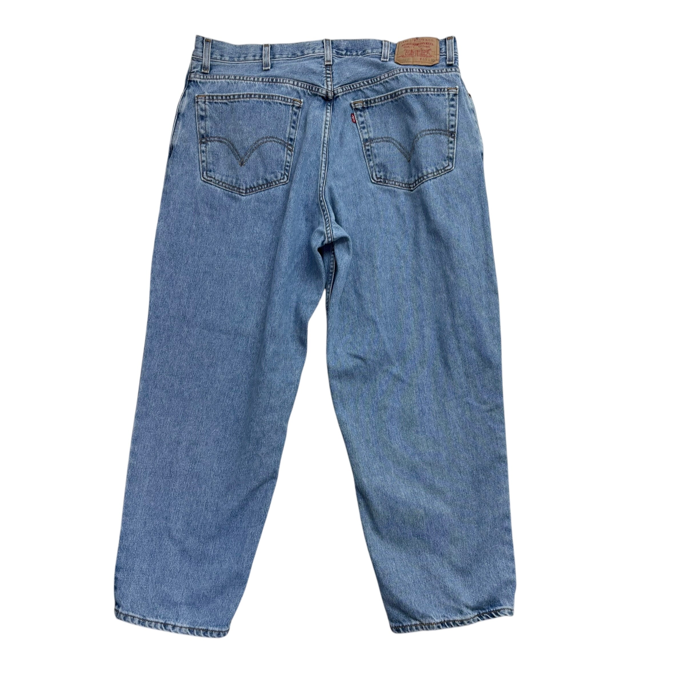 Levis 560 Jeans W38 L28 Mens Light Blue Baggy Relaxed Comfort Fit Vintage Denim