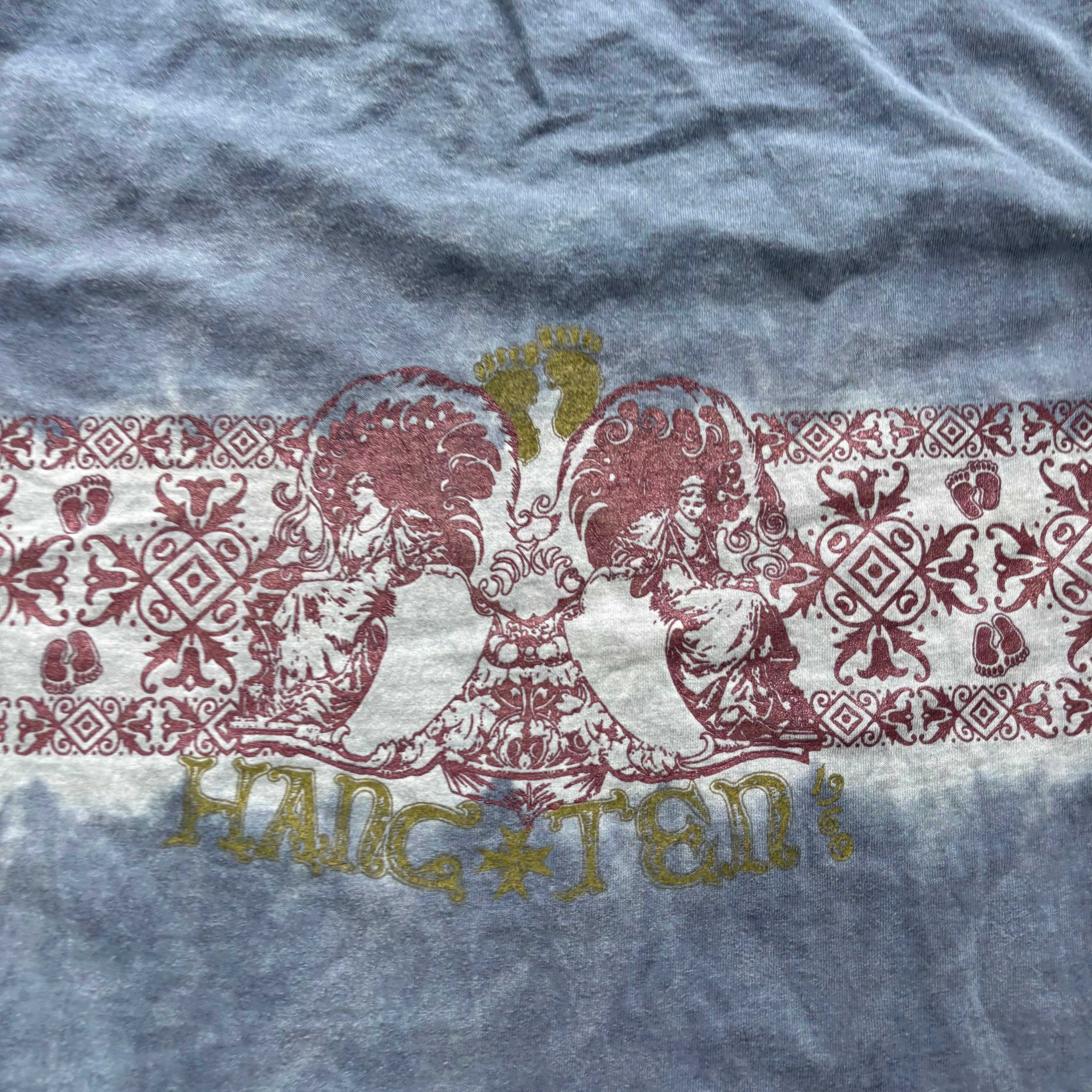 Vintage T Shirt Mens XL Blue Single Stitch Graphic Print 90s USA