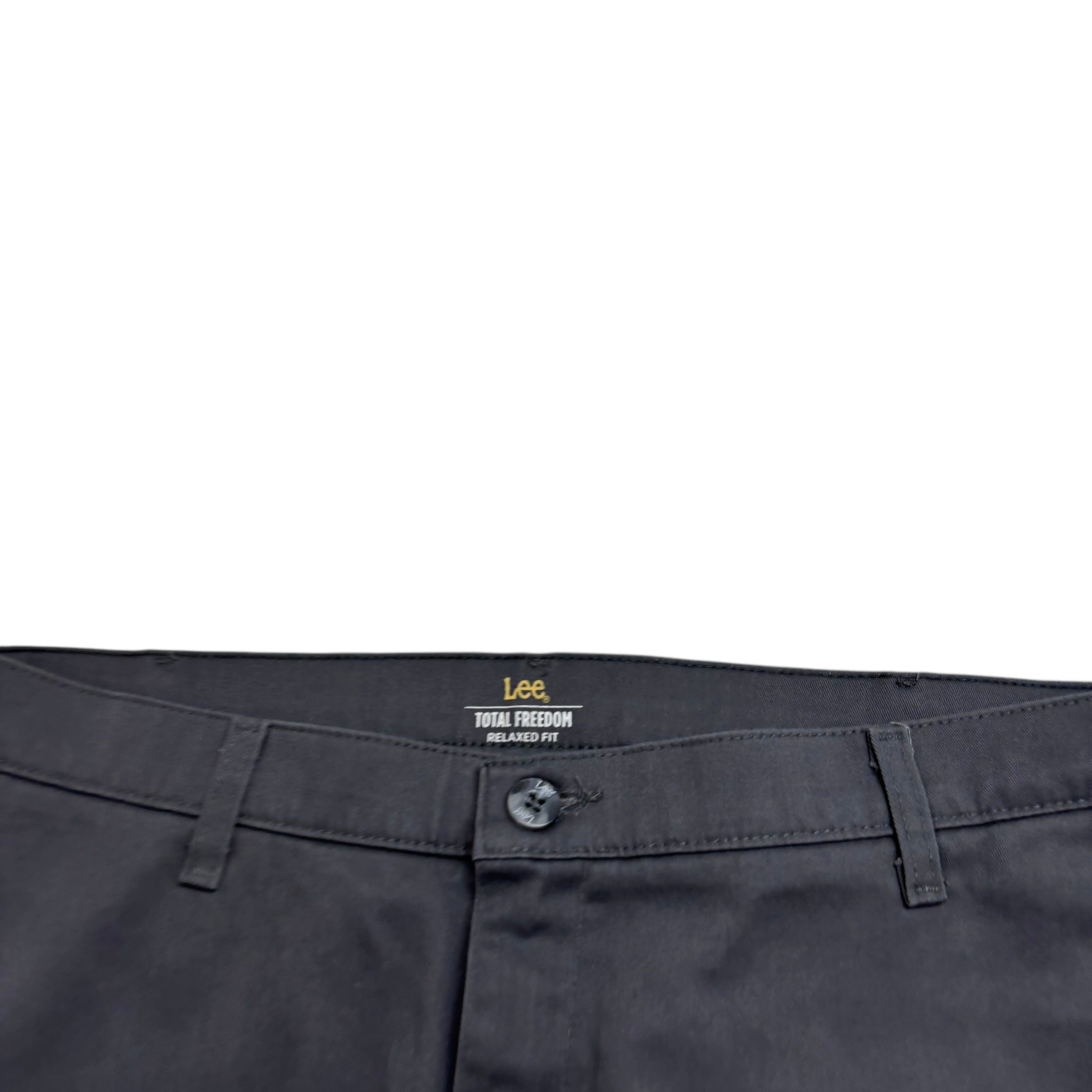 Lee Trousers W36 L29 Mens Grey Relaxed Fit Total Freedom Pants (E)