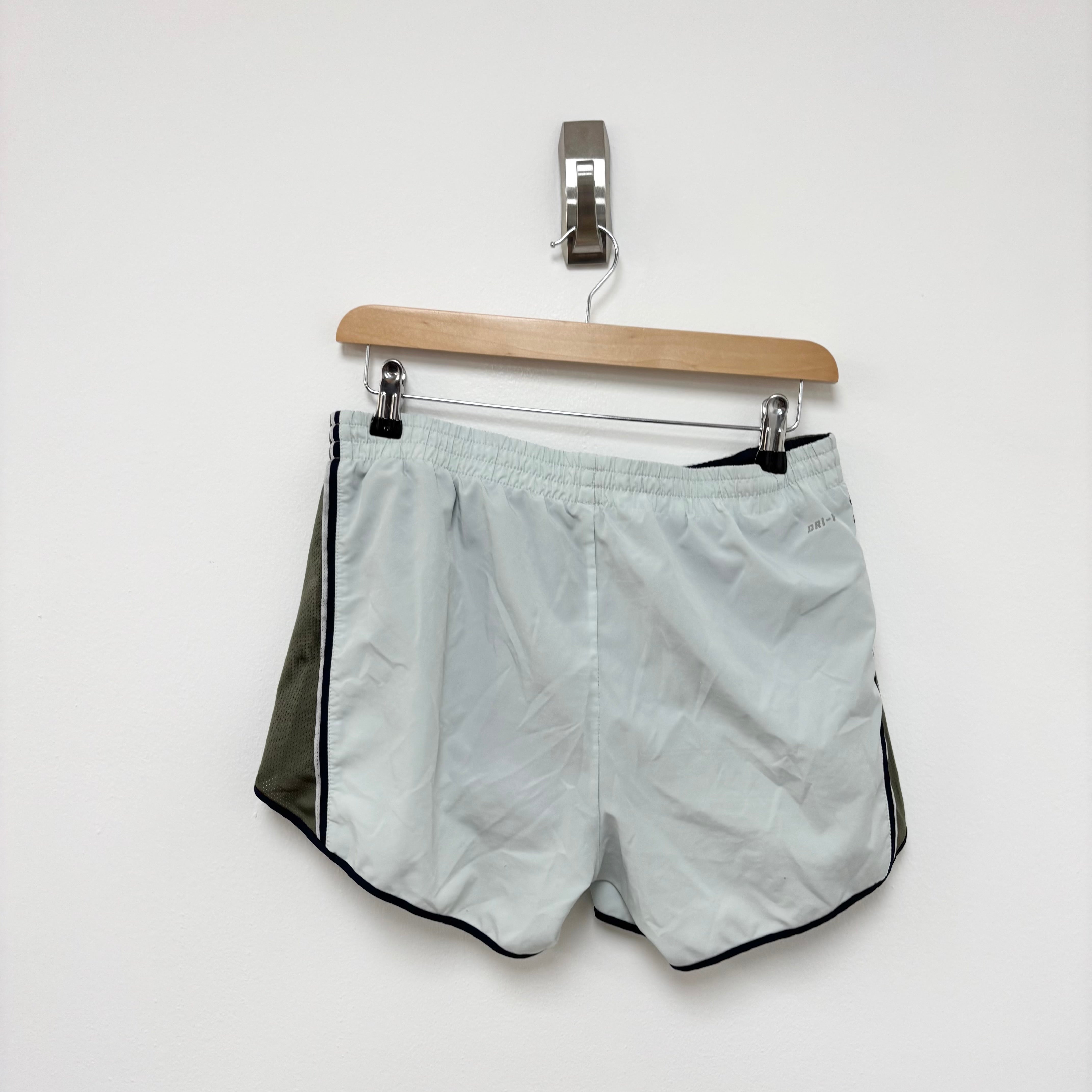 Nike Shorts Womens Medium Blue Dri Fit Running Sports Gym Athletic (E)