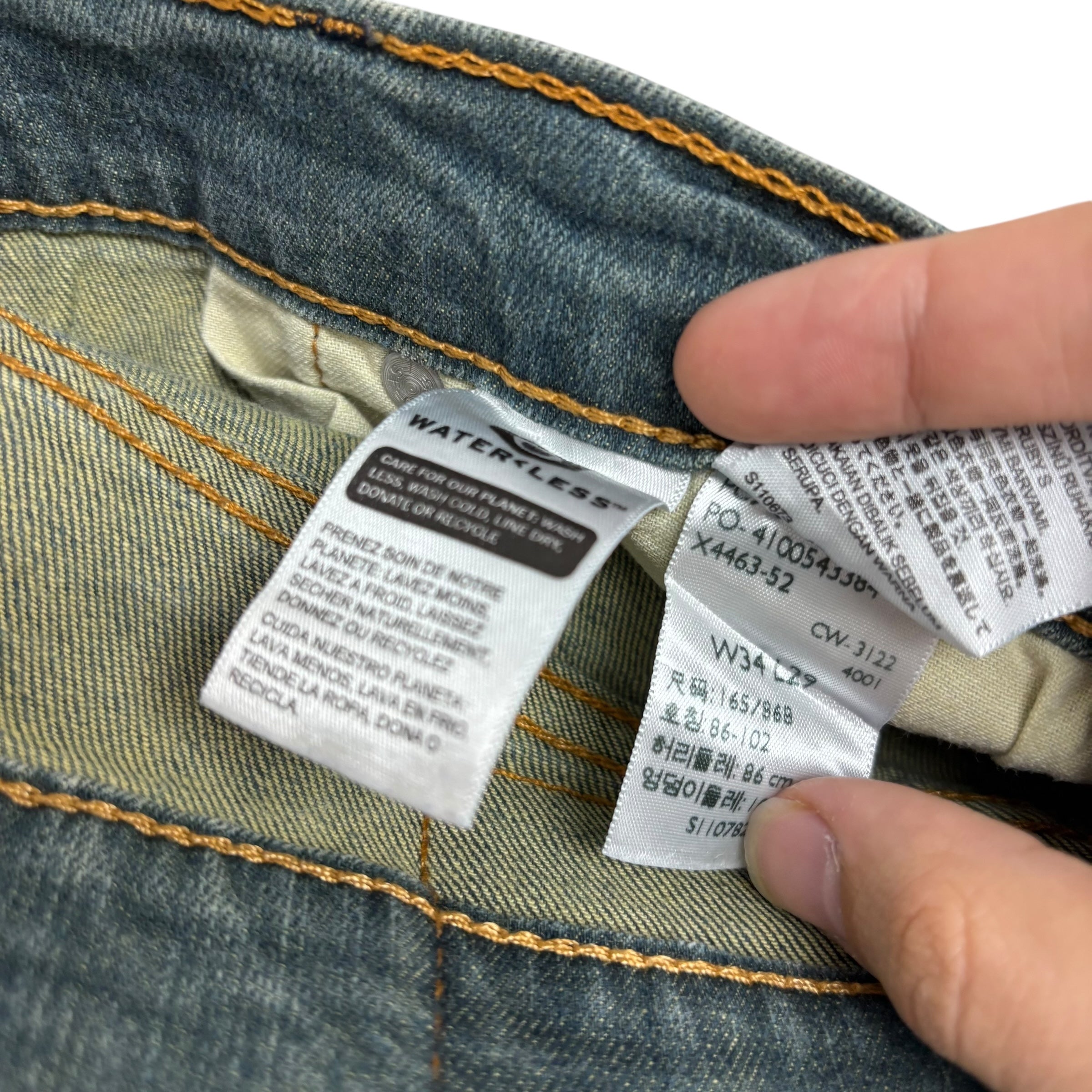 Levis 511 Jeans W34 L29 Mens Dark Blue Slim Fit Stretch Denim (E)