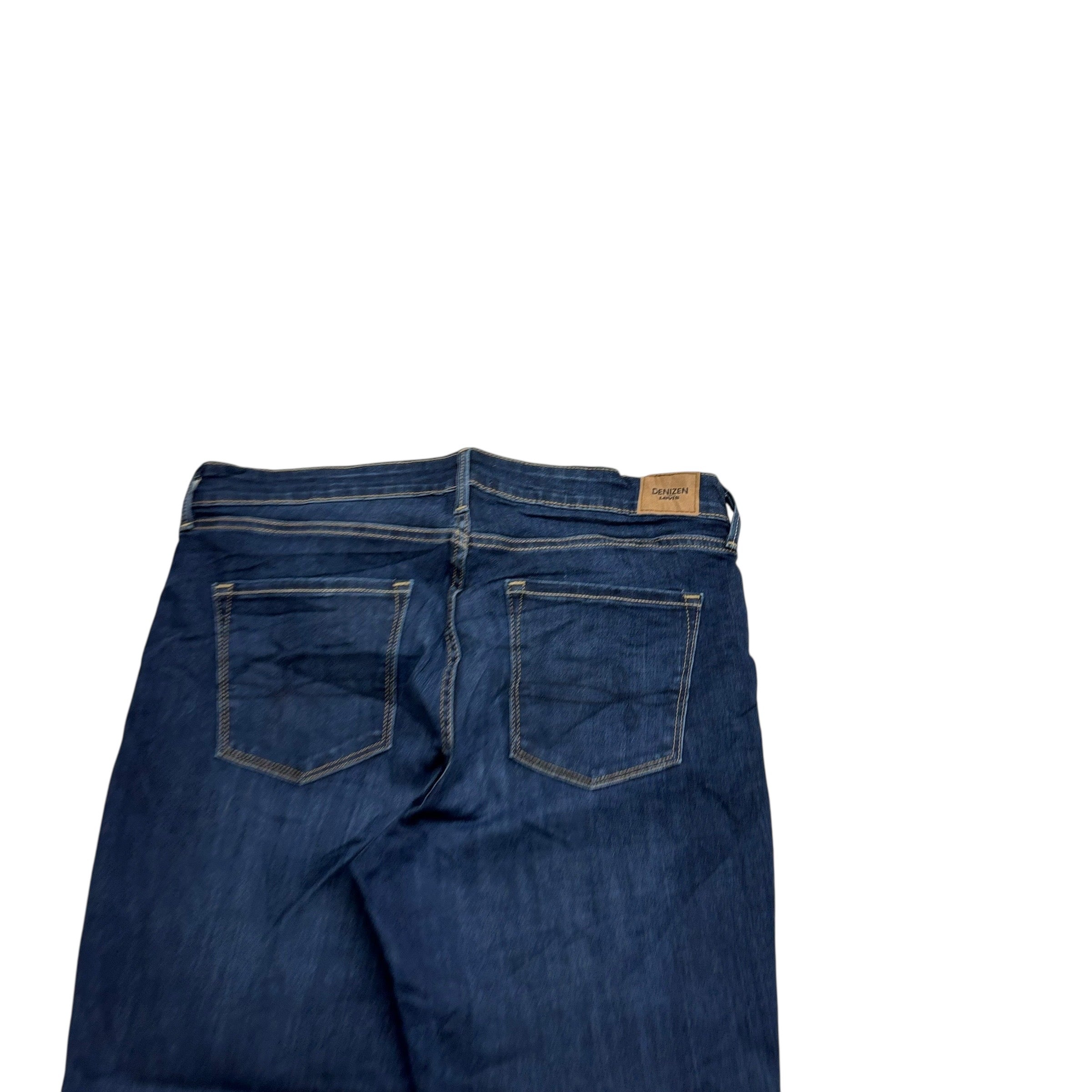 Levis Denizen Jeans W33 L27 Womens Mid Rise Bootcut Dark Blue Stretch (E)