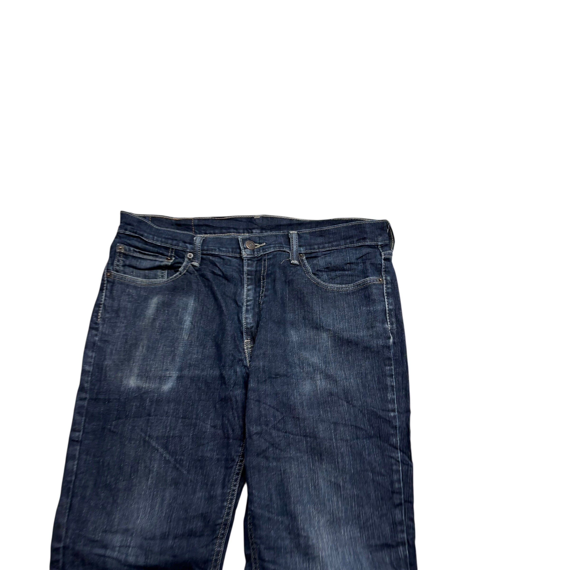 Levis 541 Jeans W33 L31 Mens Dark Blue Athletic Tapered Fit Stretch Denim (F)