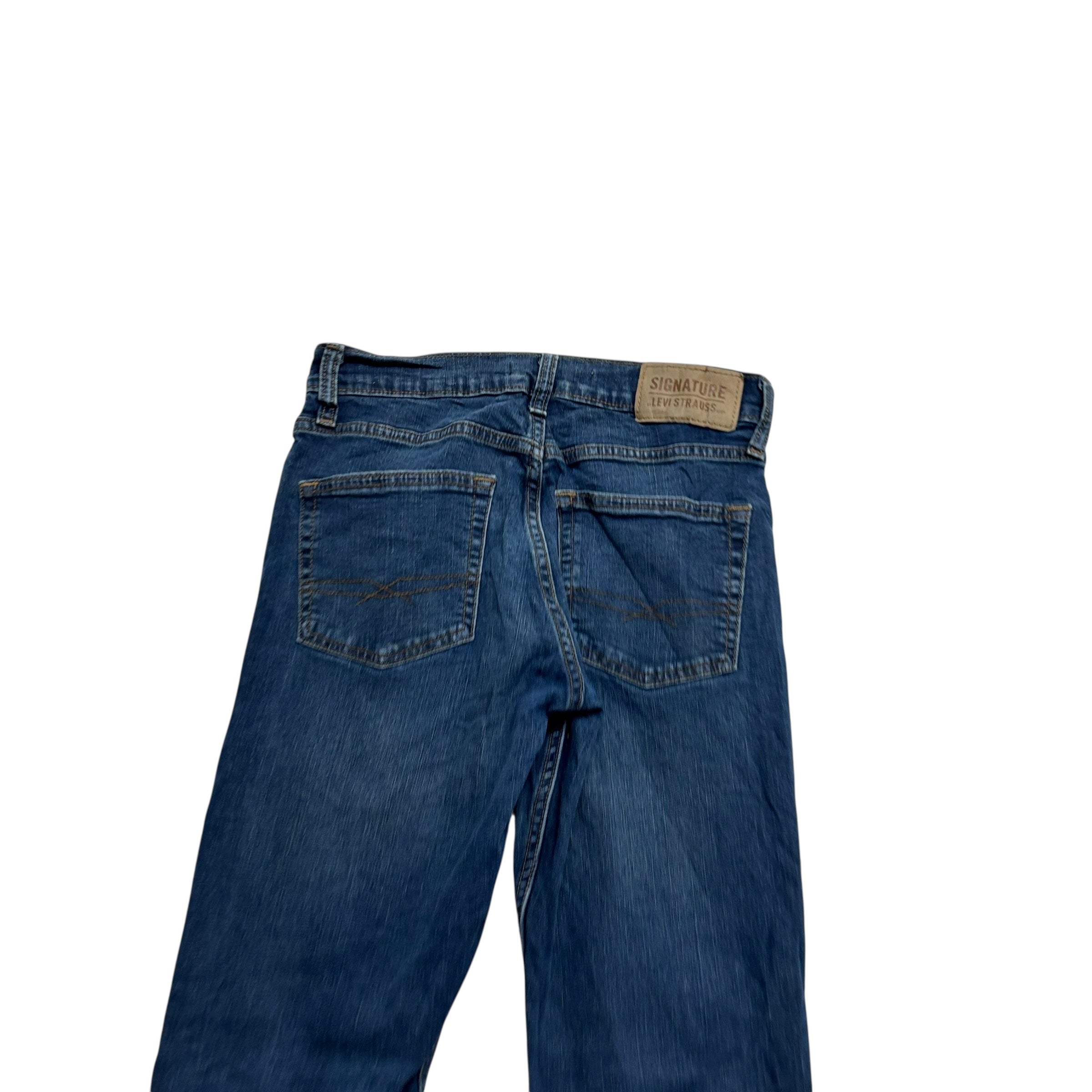 Levis Signature Jeans W28 L30 Mens Dark Blue Slim Fit Stretch Denim (E)