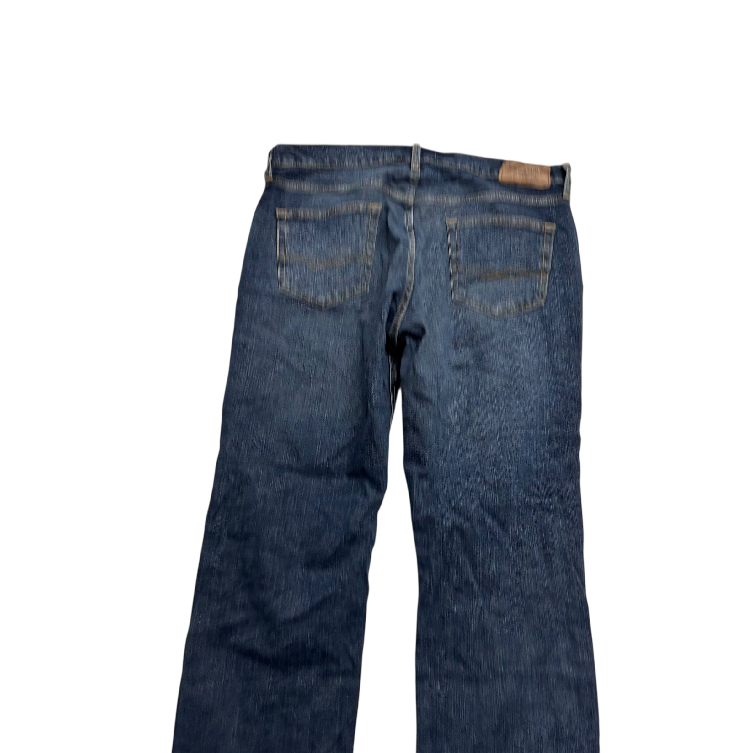 Levis Signature Jeans W36 L29 Mens Dark Blue Relaxed Straight Fit Stretch (E)
