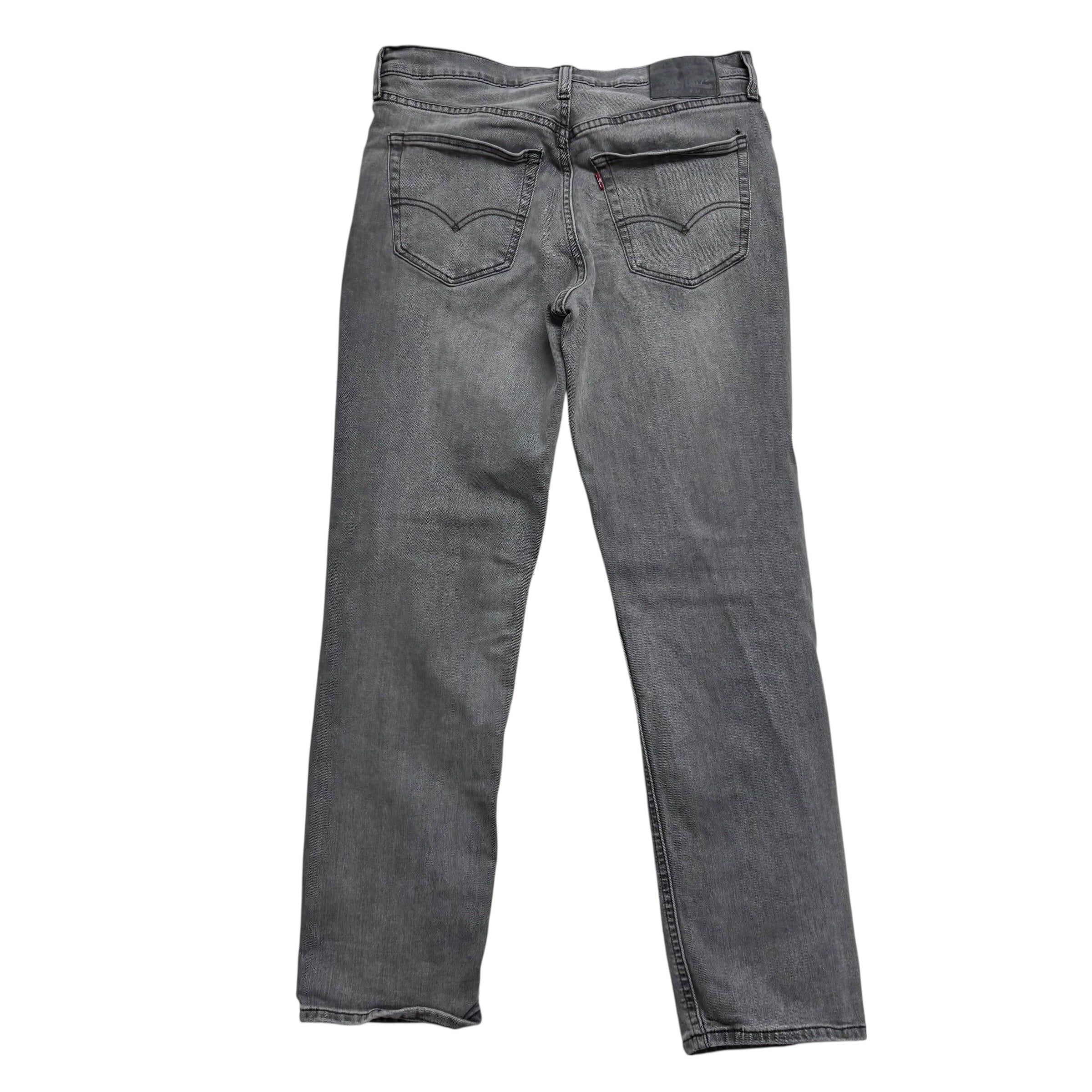 Levis 541 Jeans W34 L33 Mens Grey Athletic Tapered Fit Stretch Denim (F)