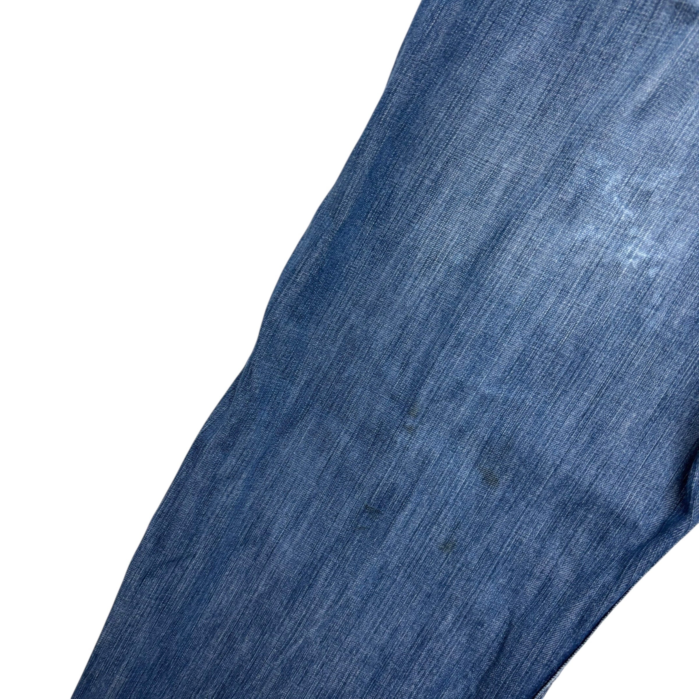 Levis 514 Jeans W36 L30 Mens Mid Blue Regular Straight Fit Denim (F)