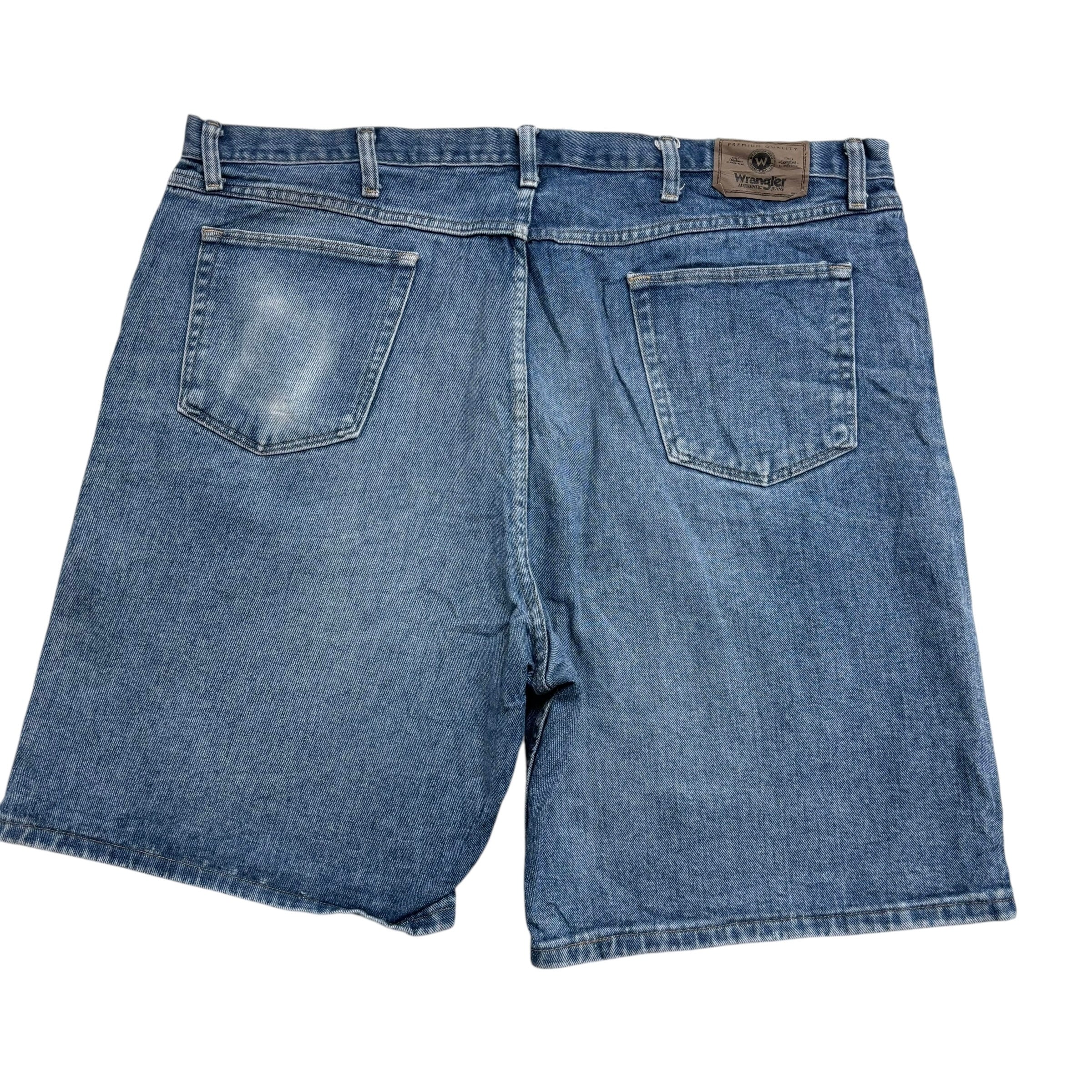 Wrangler Baggy Jorts W44 Mens Denim Shorts Mid Blue Relaxed Fit