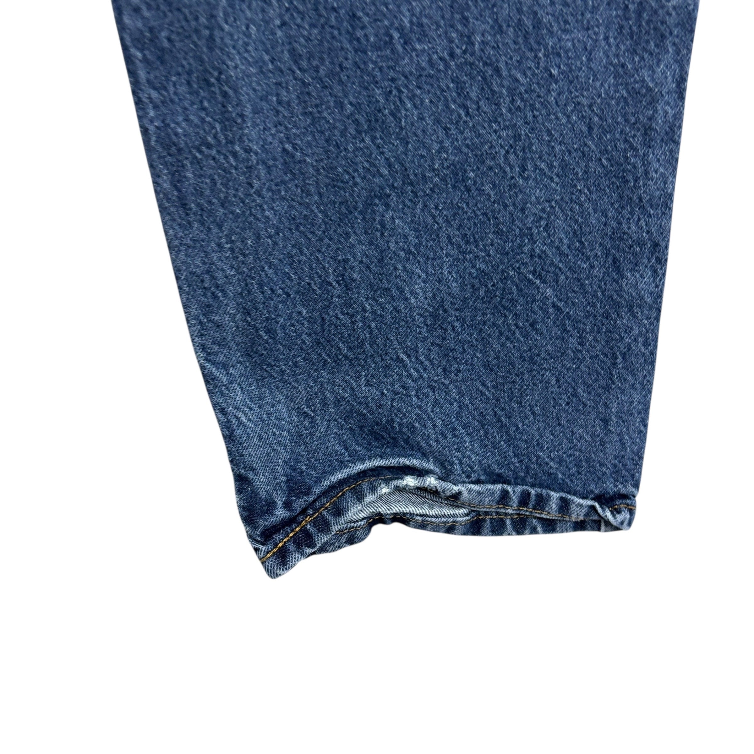 Levis 505 Jeans W35 L31 Mens Mid Blue Regular Straight Fit Vintage Denim (F)