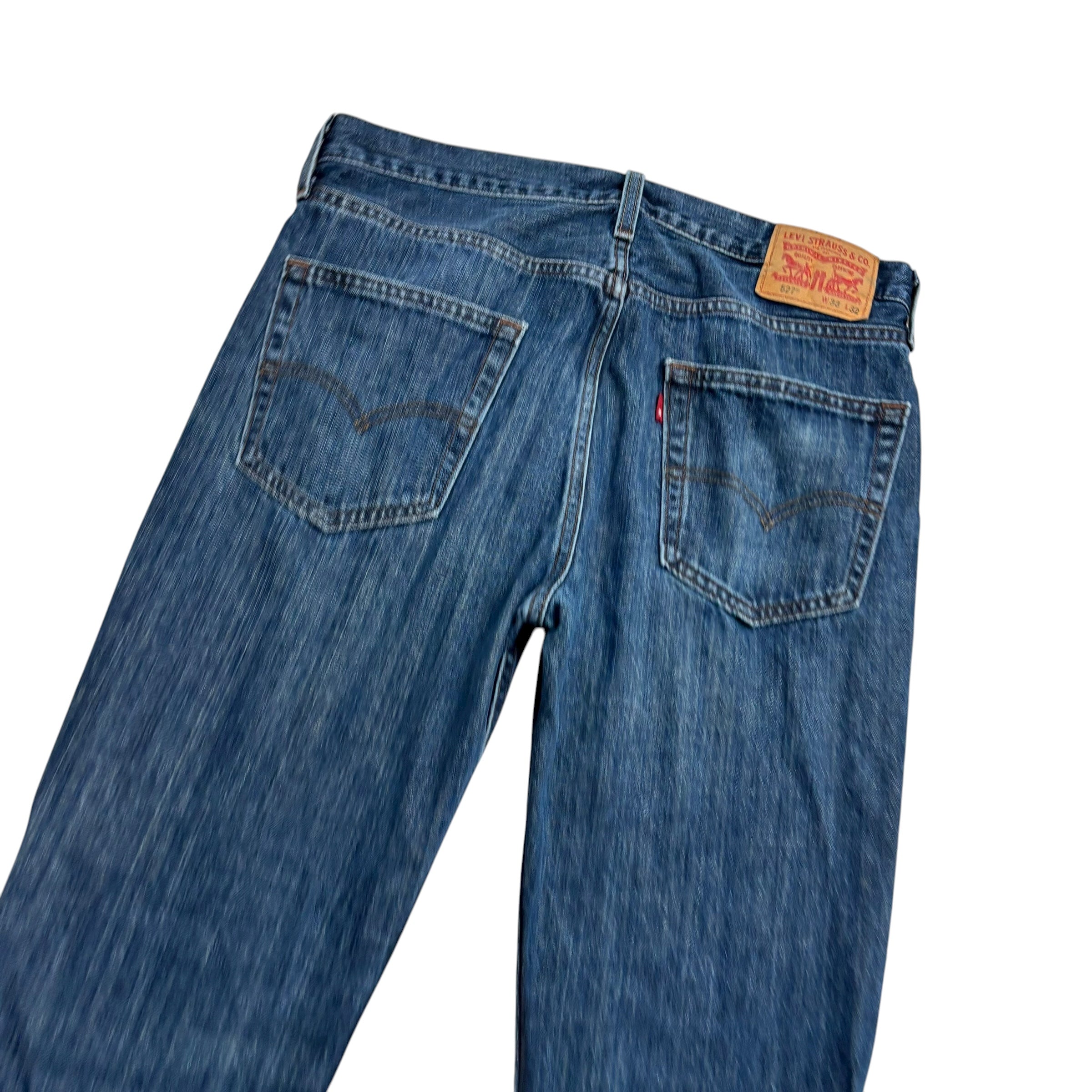 Levis 527 Jeans W33 L32 Mens Dark Blue Slim Bootcut Fit Denim