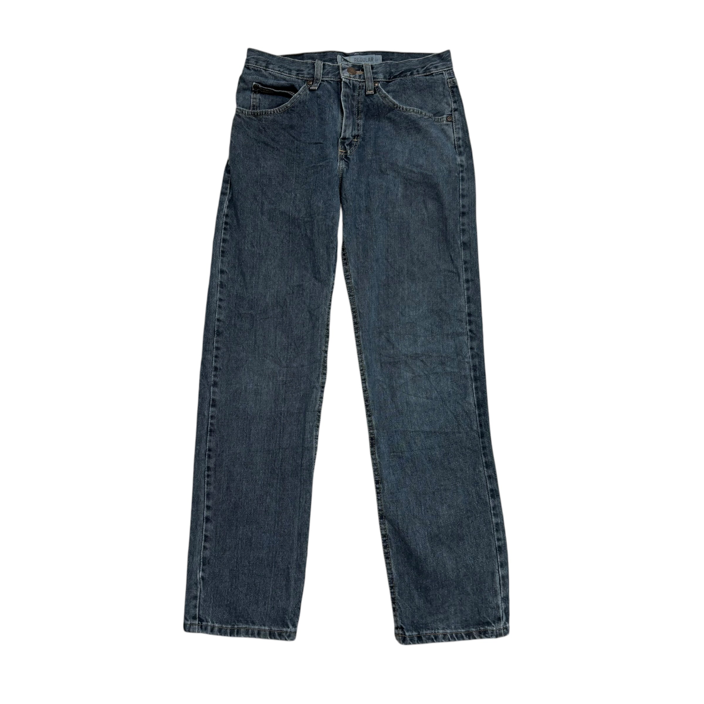 Lee Jeans W29 L30 Mens Dark Blue Regular Straight Fit Vintage Denim (E)