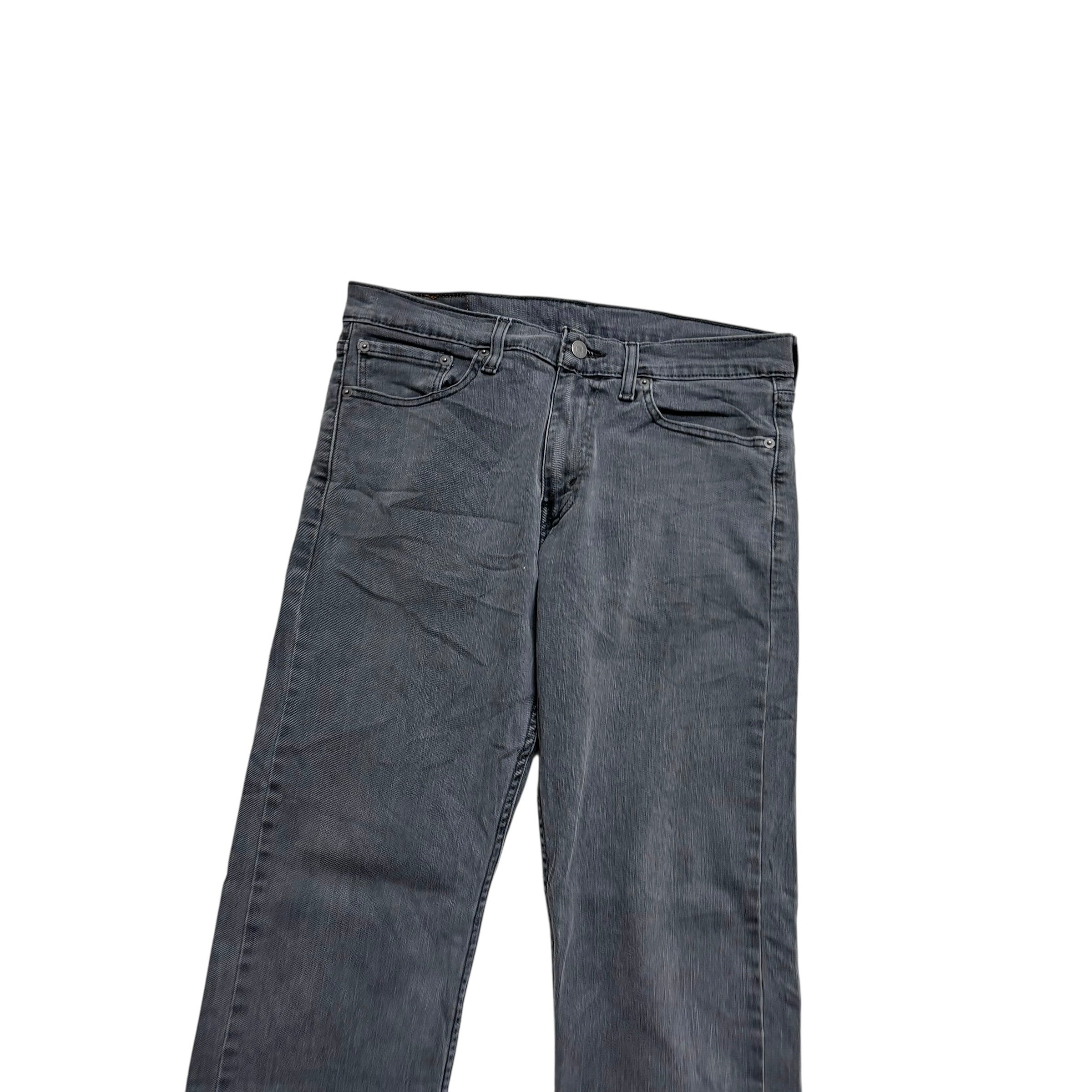 Levis 513 Jeans W32 L28 Mens Grey Slim Straight Fit Stretch Denim