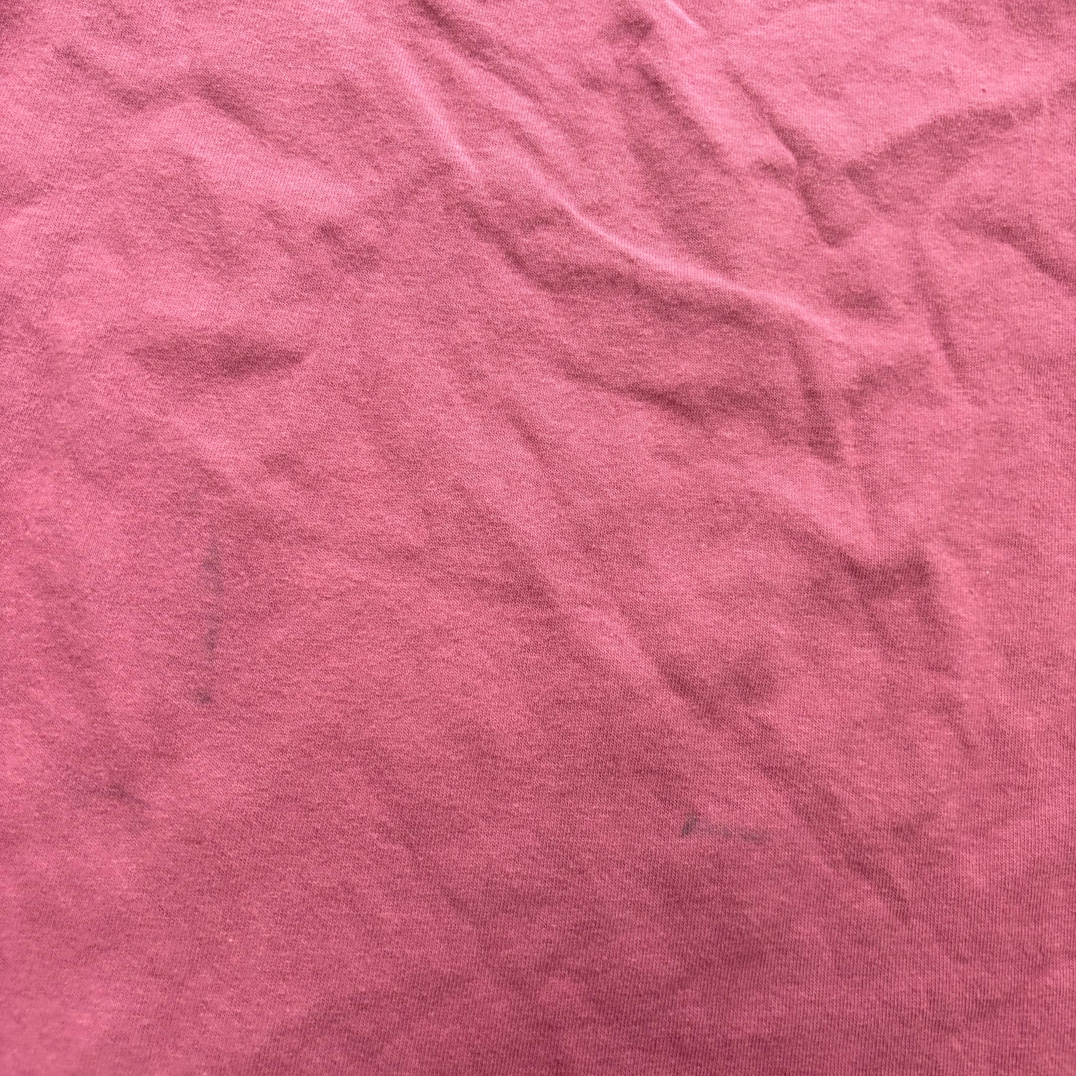 Vintage T Shirt Mens XL Pink Single Stitch Graphic Print 90s Nature
