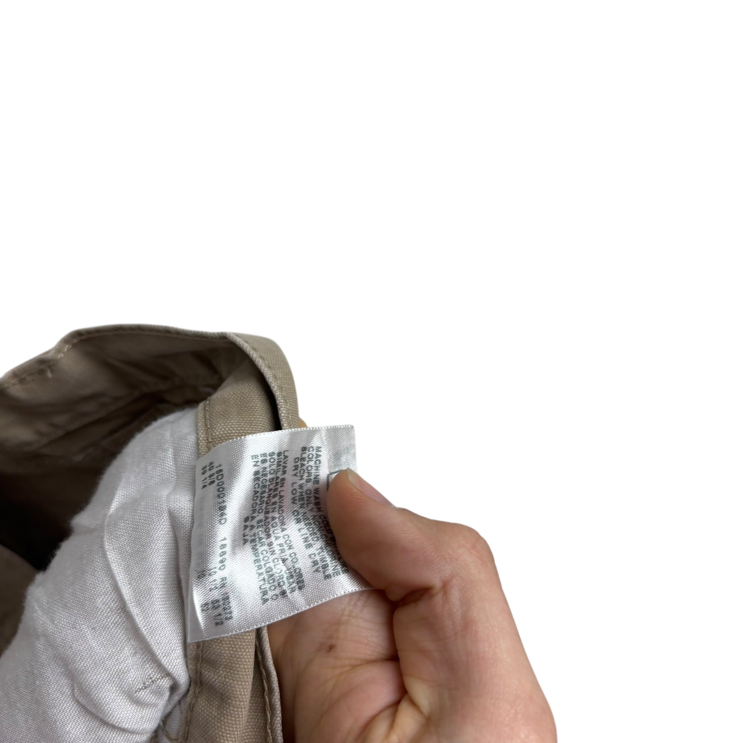 Wrangler Baggy Jorts W38 Mens Beige Canvas Shorts Relaxed Fit Carpenter