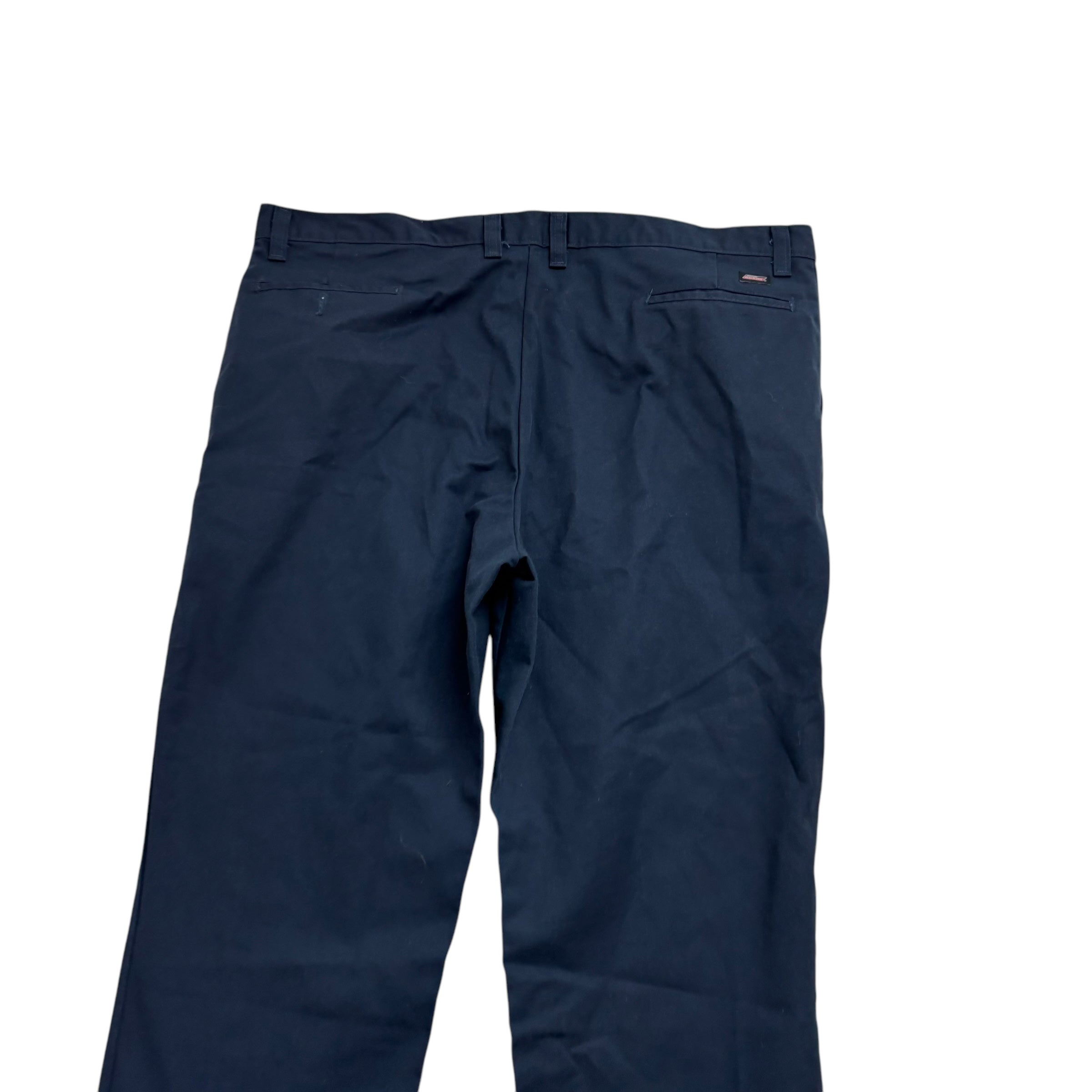 Dickies Trousers W44 L32 Mens Navy Blue Pants Relaxed Straight Fit (E)