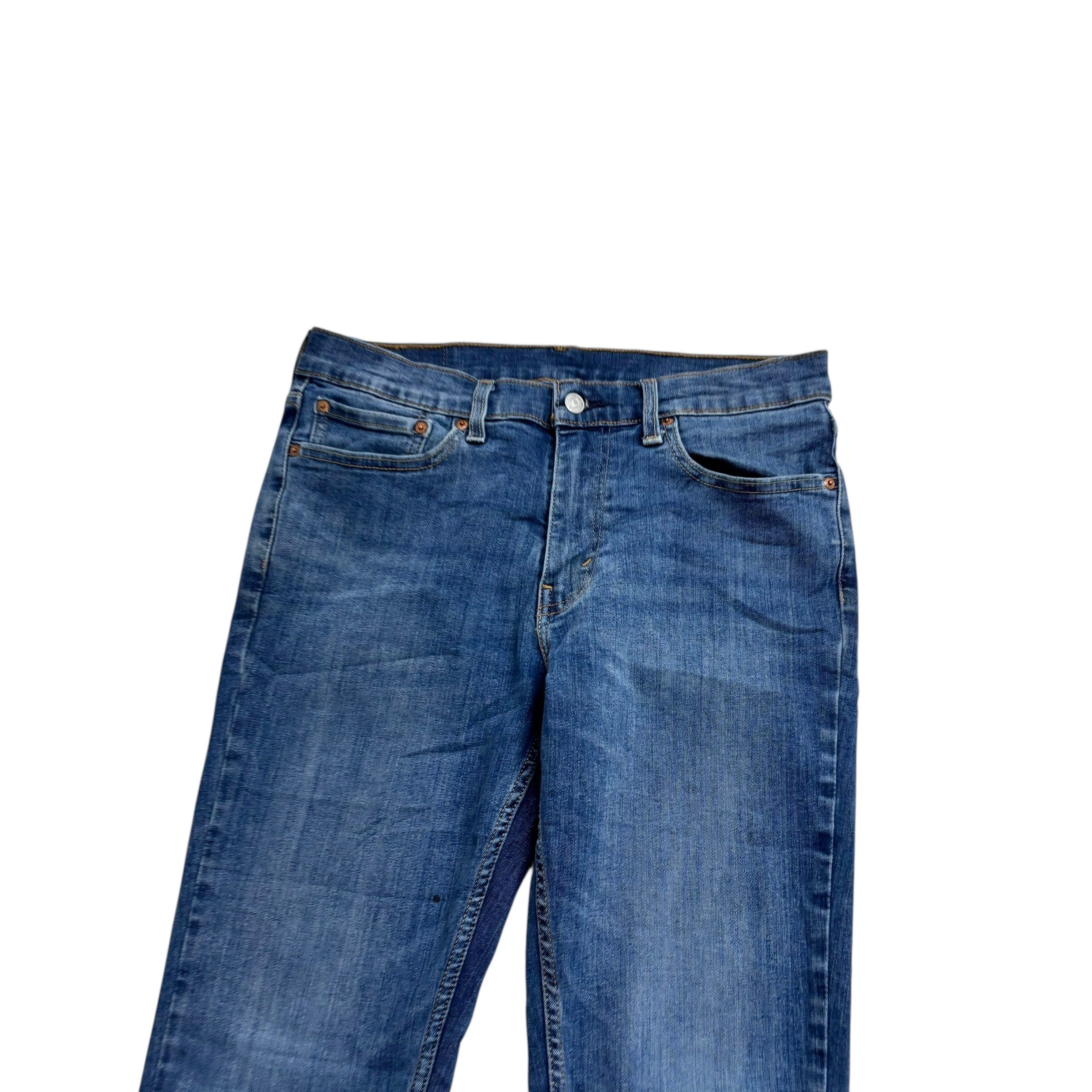 Levis 511 Jeans W32 L32 Mens Mid Blue Slim Fit Stretch Denim