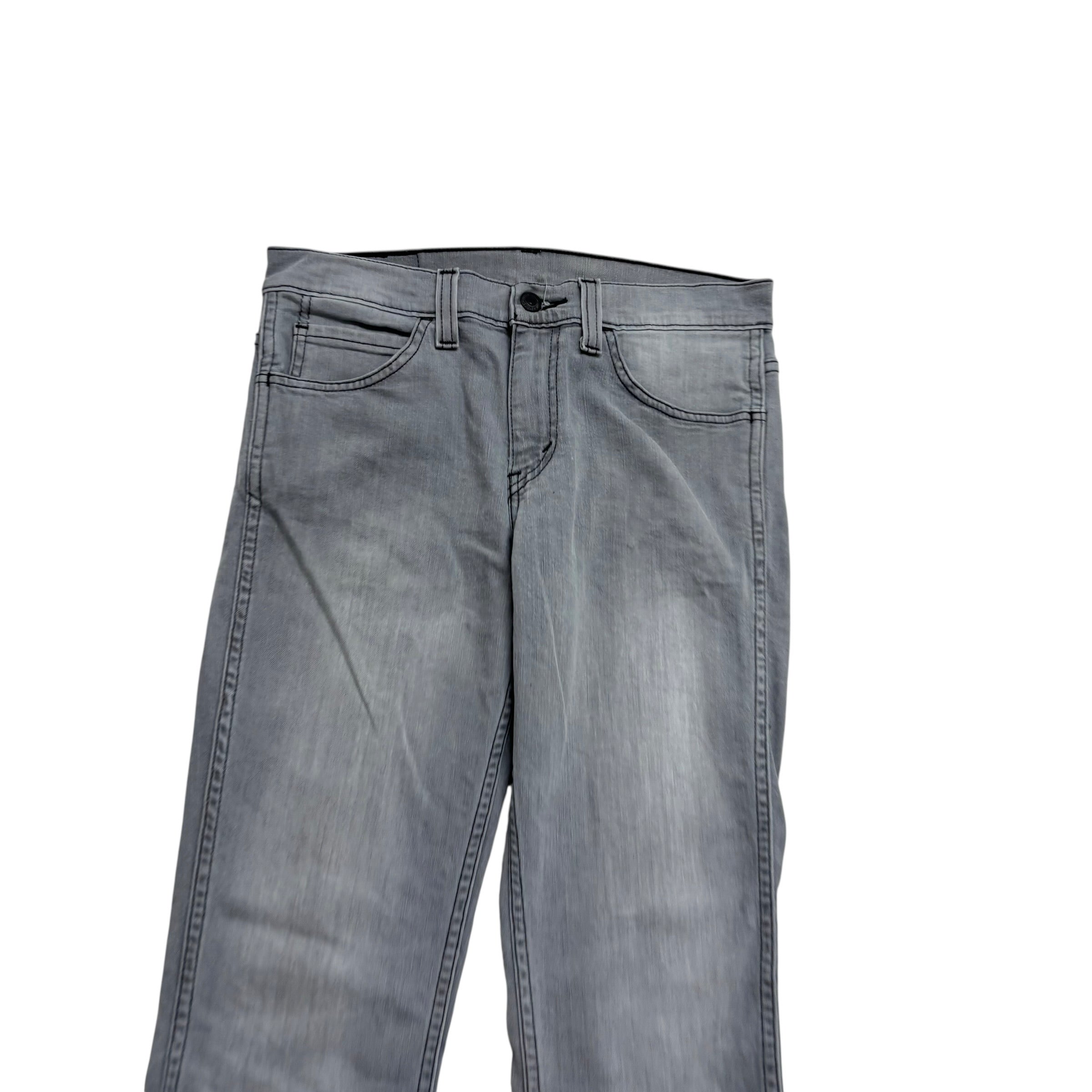 Levis 511 Jeans W30 L30 Mens Grey Slim Fit Stretch Denim