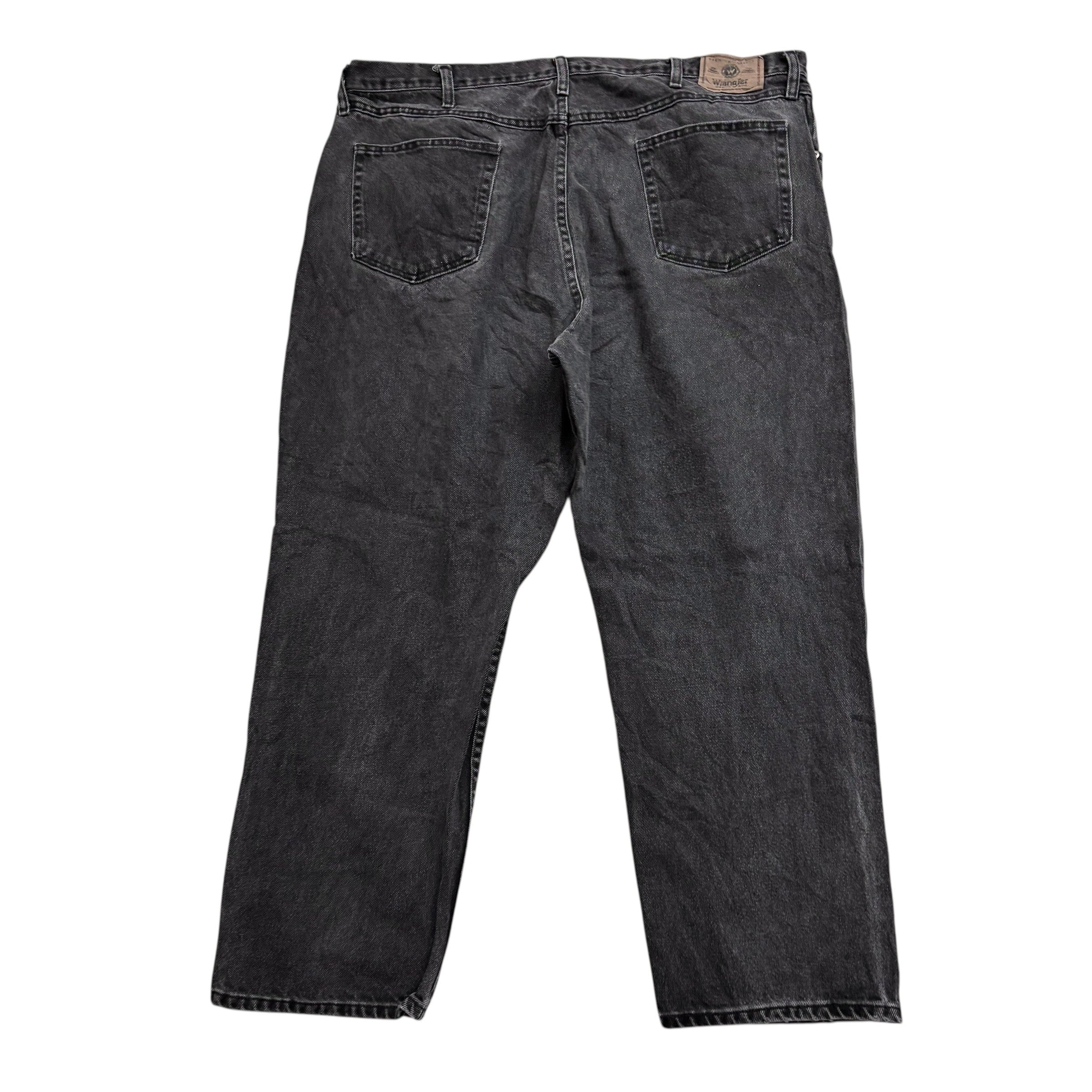 Wrangler Jeans W42 L30 Mens Black Relaxed Straight Fit Baggy Denim