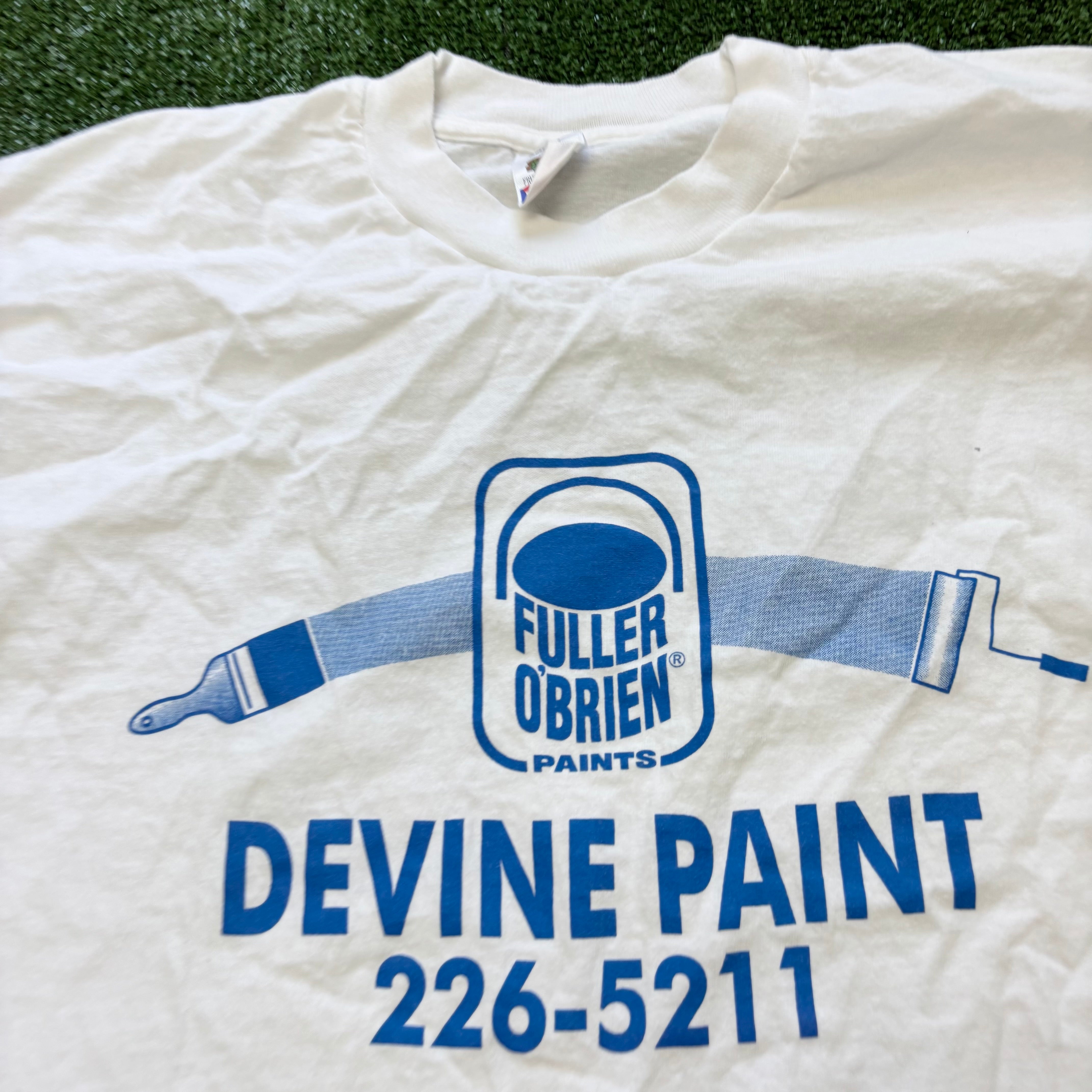 Vintage T Shirt Mens Large White Single Stitch Graphic Print 90s