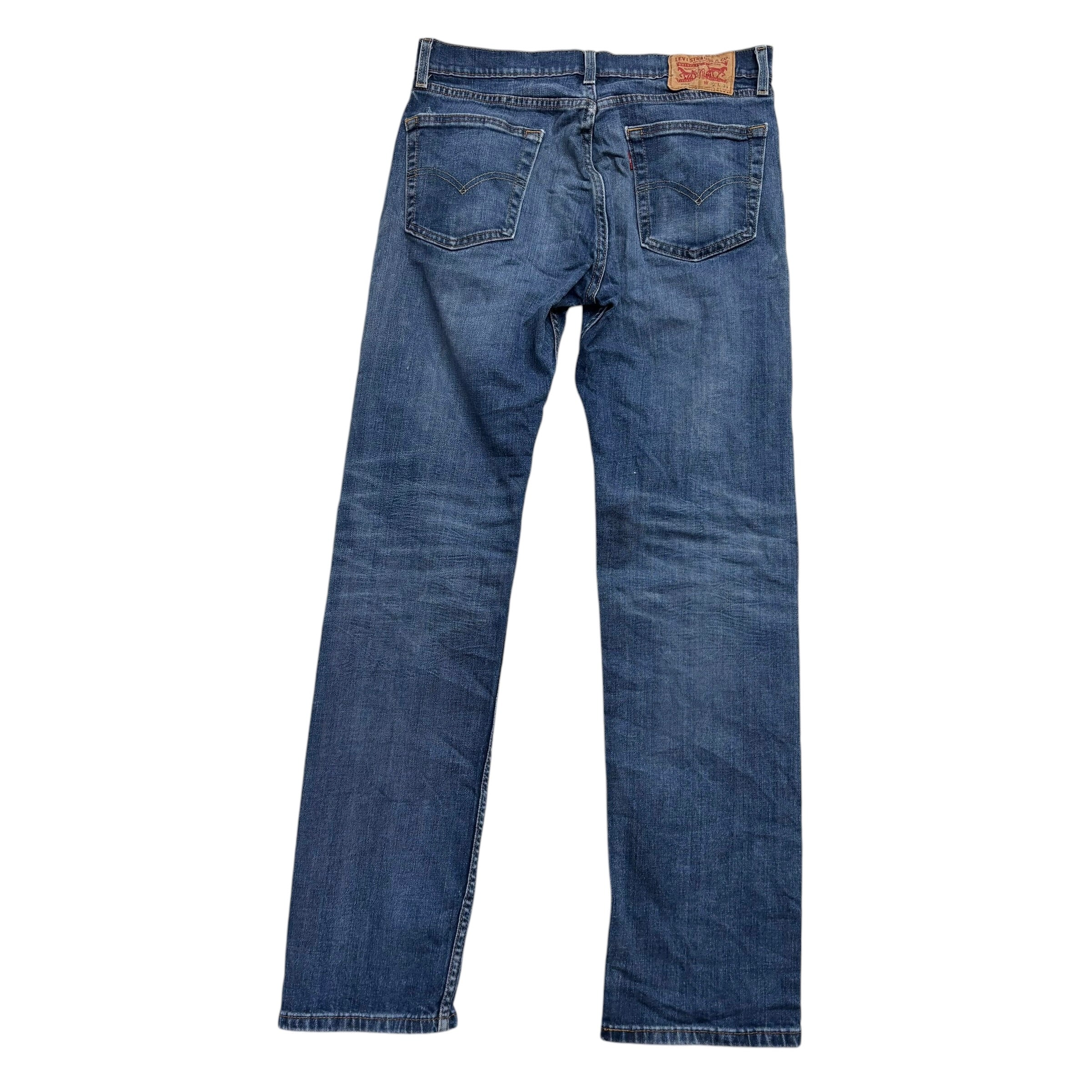 Levis 505 Jeans W31 L33 Mens Mid Blue Regular Straight Fit Stretch Denim