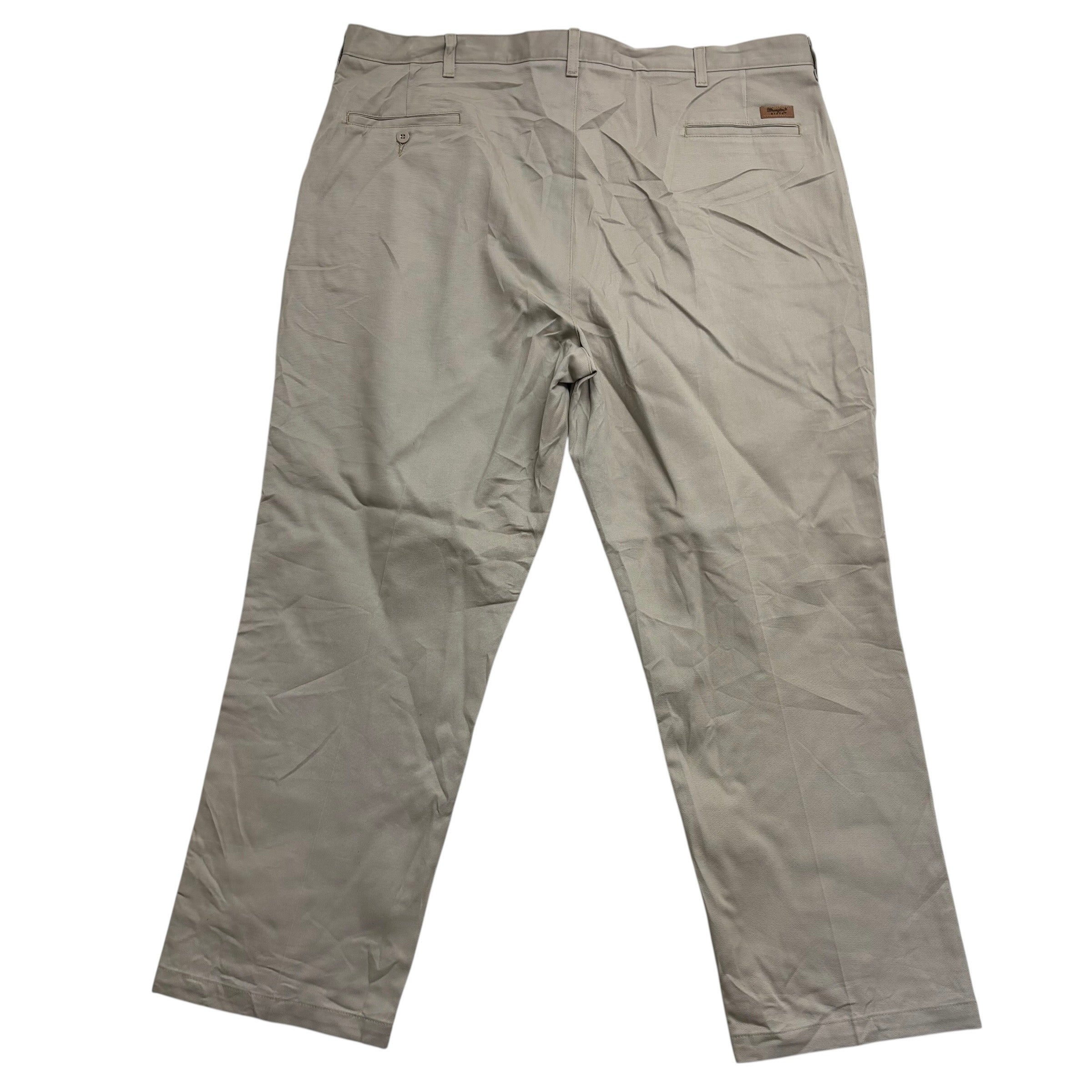 Wrangler Trousers W44 L30 Mens Beige Relaxed Straight Fit Vintage Riata Pant (E)