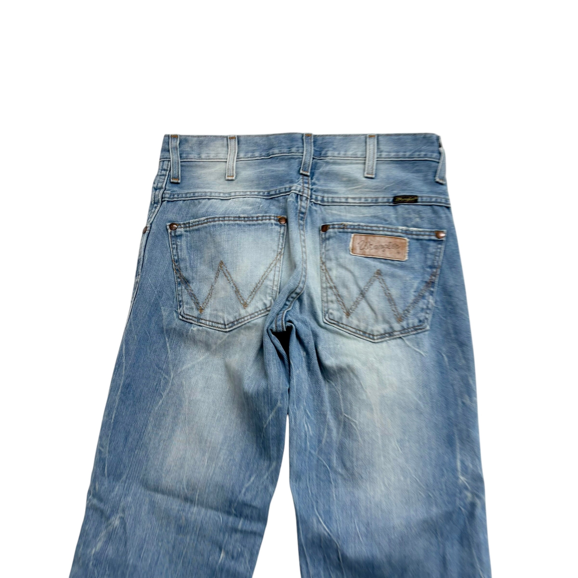 Wrangler Rockville Jeans W29 L33 Mens Light Blue Regular Straight Fit Denim (F)