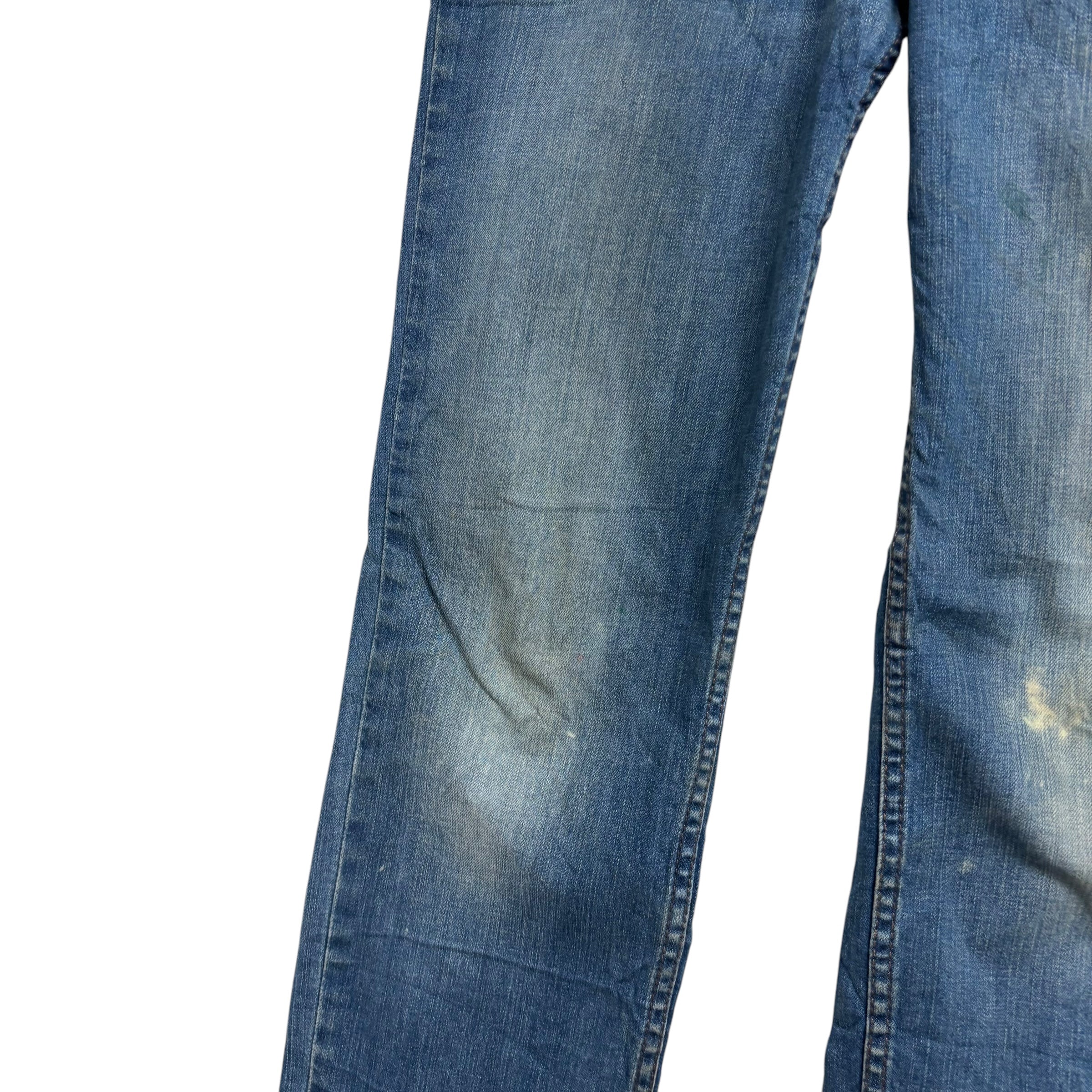Levis 511 Jeans W29 L32 Mens Mid Blue Slim Fit Stretch Denim (F)