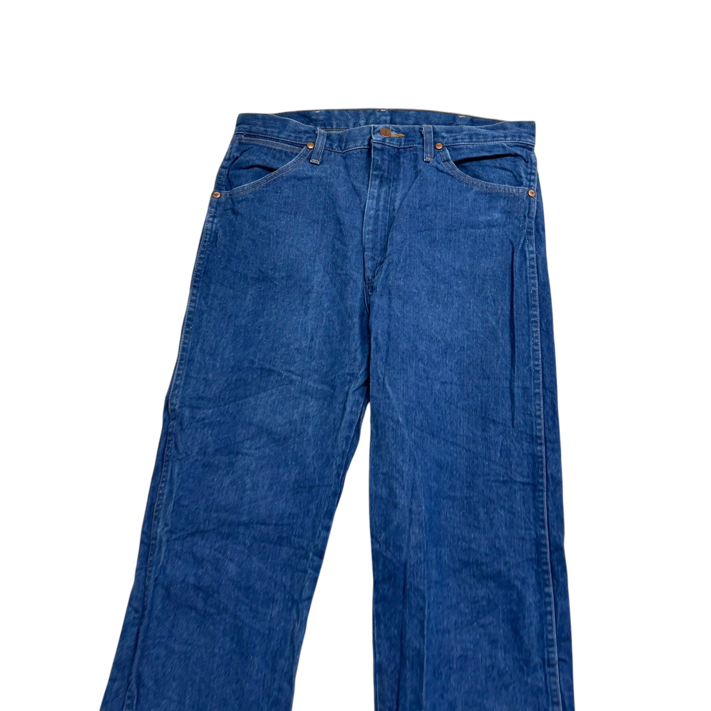 Wrangler Jeans Cowboy Cut W33 L36 Mens Mid Blue 13MWZ Original Fit Denim (E)